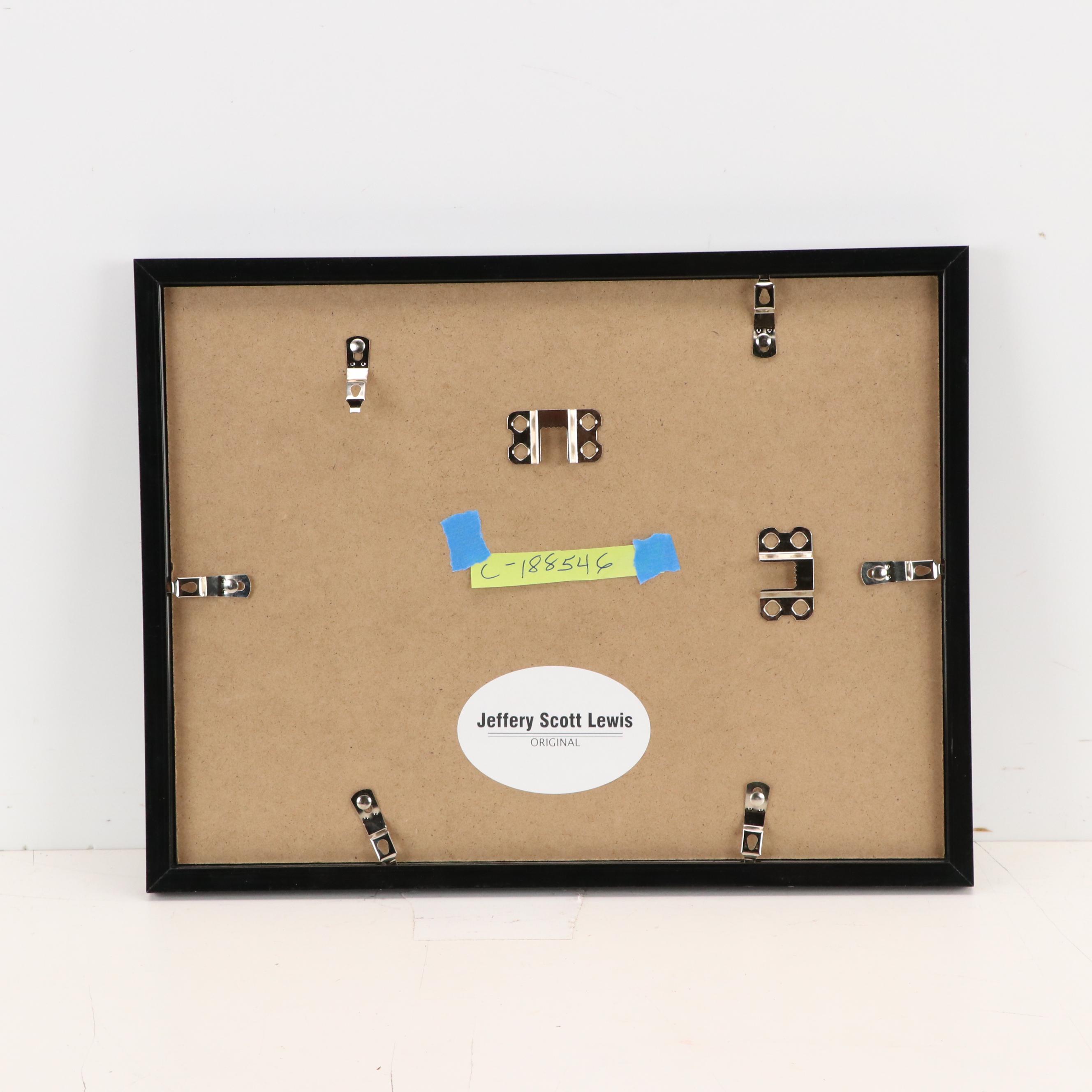 Jeffrey Scott Lewis Abstract Acrylic Painting