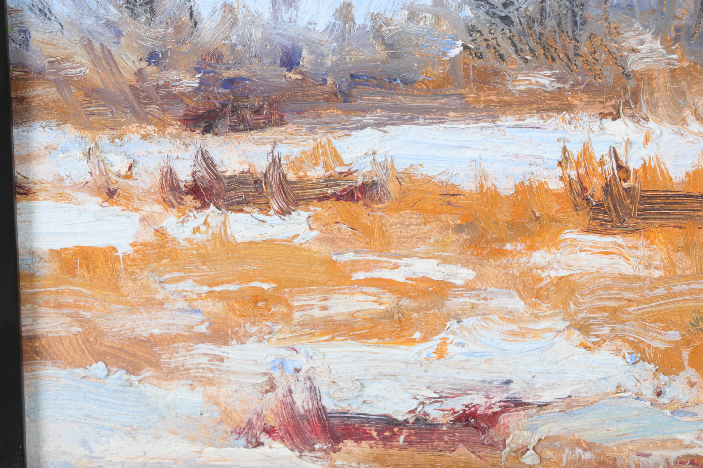 Bob Ragland Impasto Landscape Oil Painting, 2011