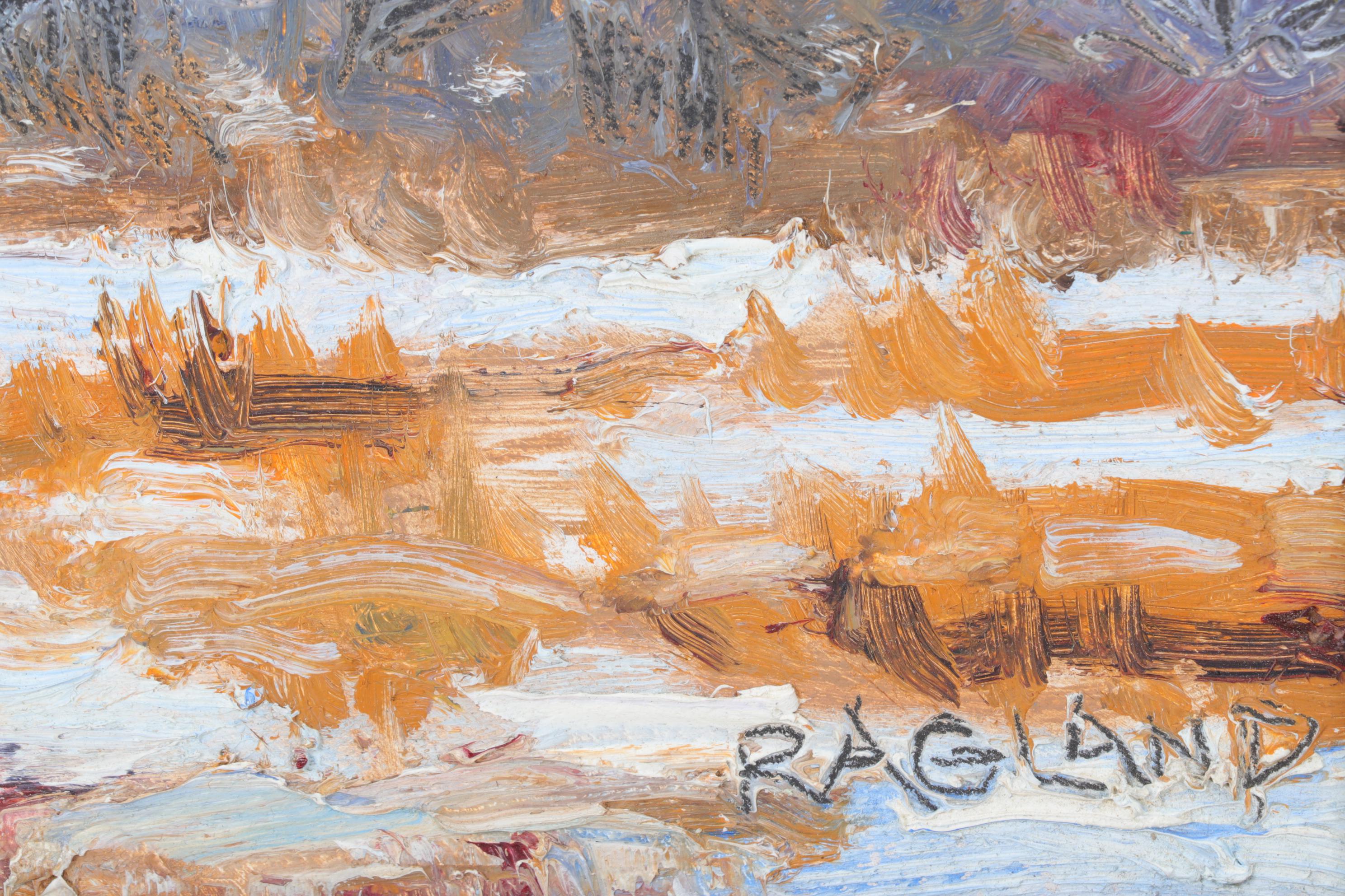 Bob Ragland Impasto Landscape Oil Painting, 2011