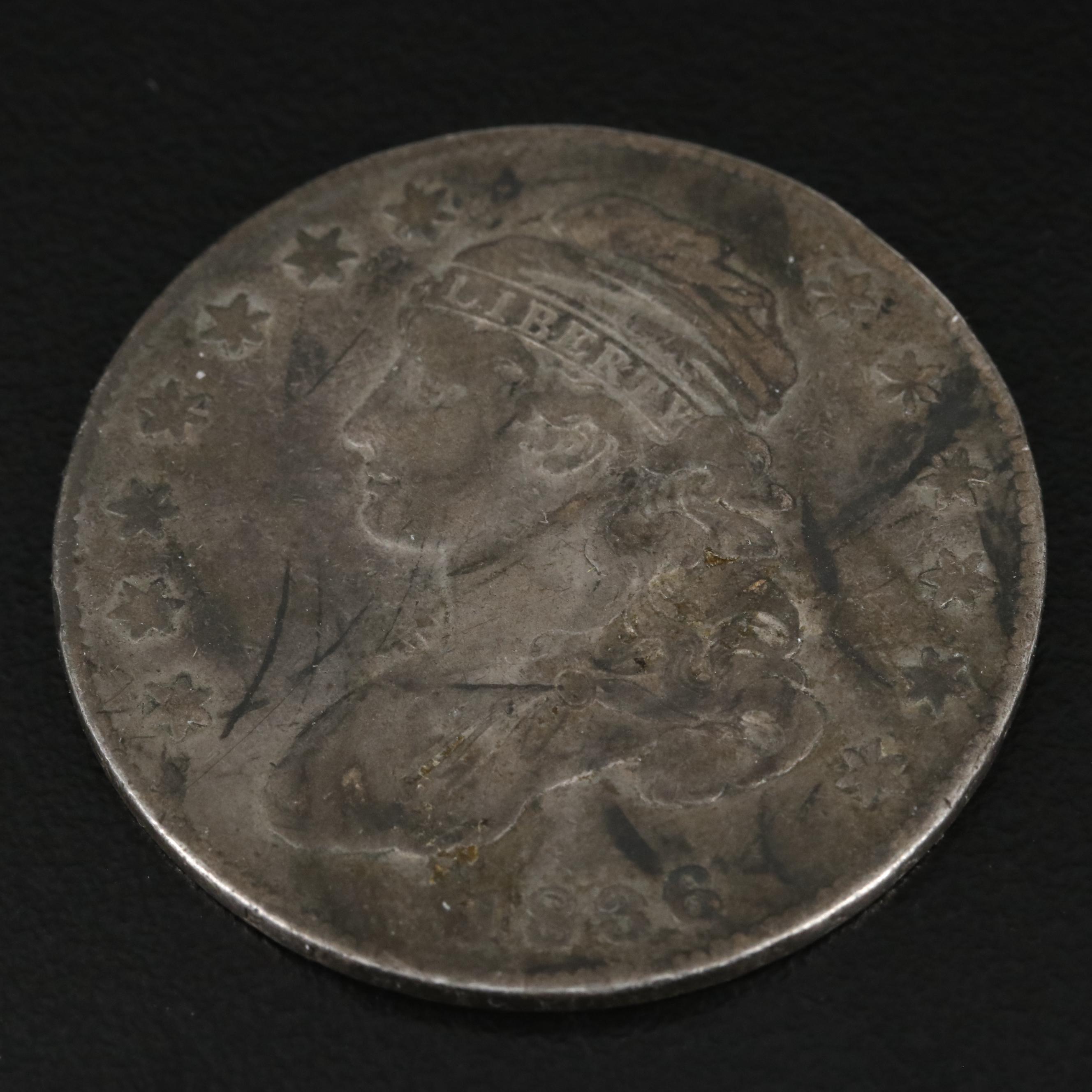 1836 Capped Bust Silver Half Dollar