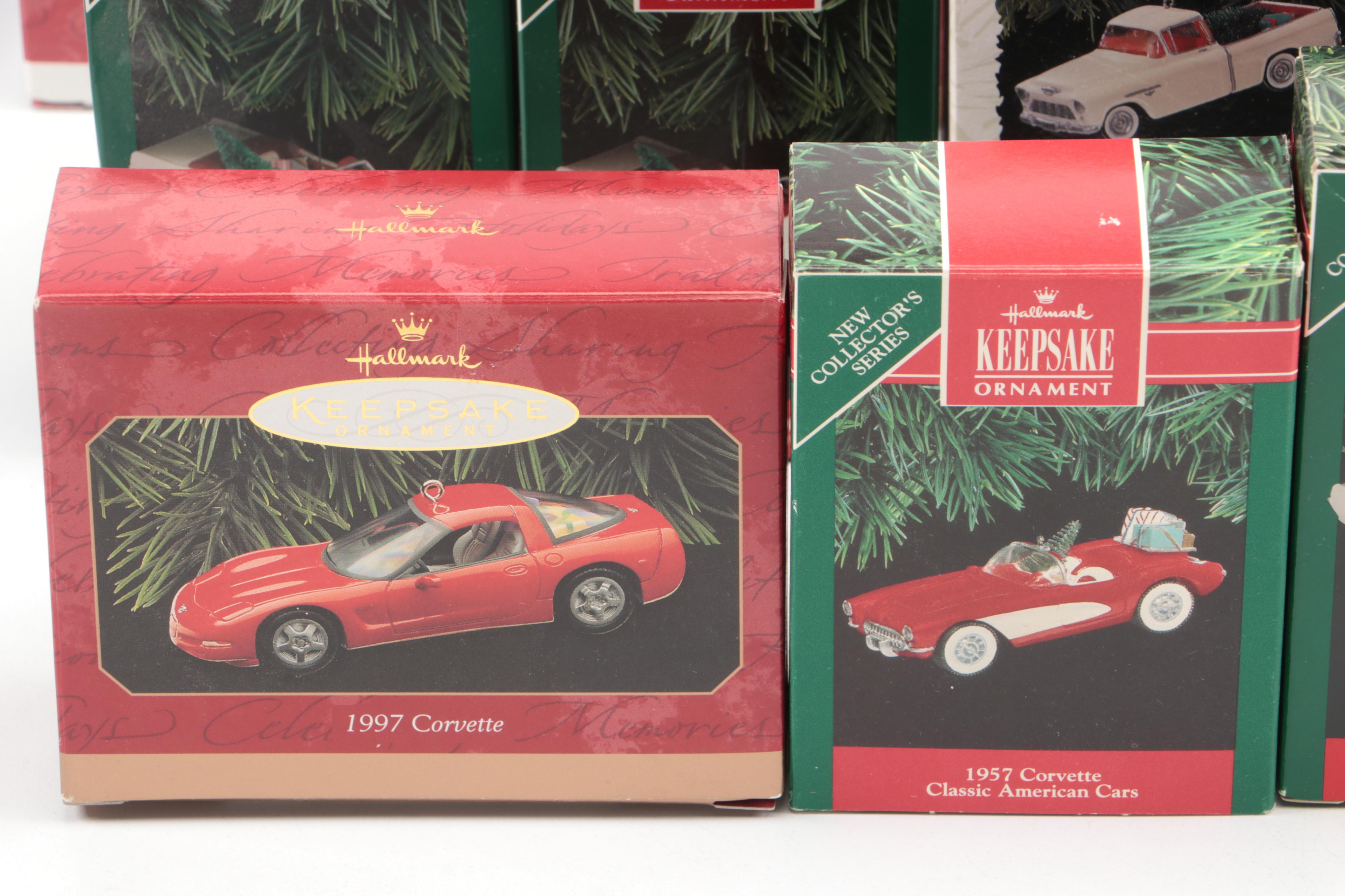 Hallmark Keepsake Car Ornaments Incl. Corvettes, Convertibles, Pickups and More