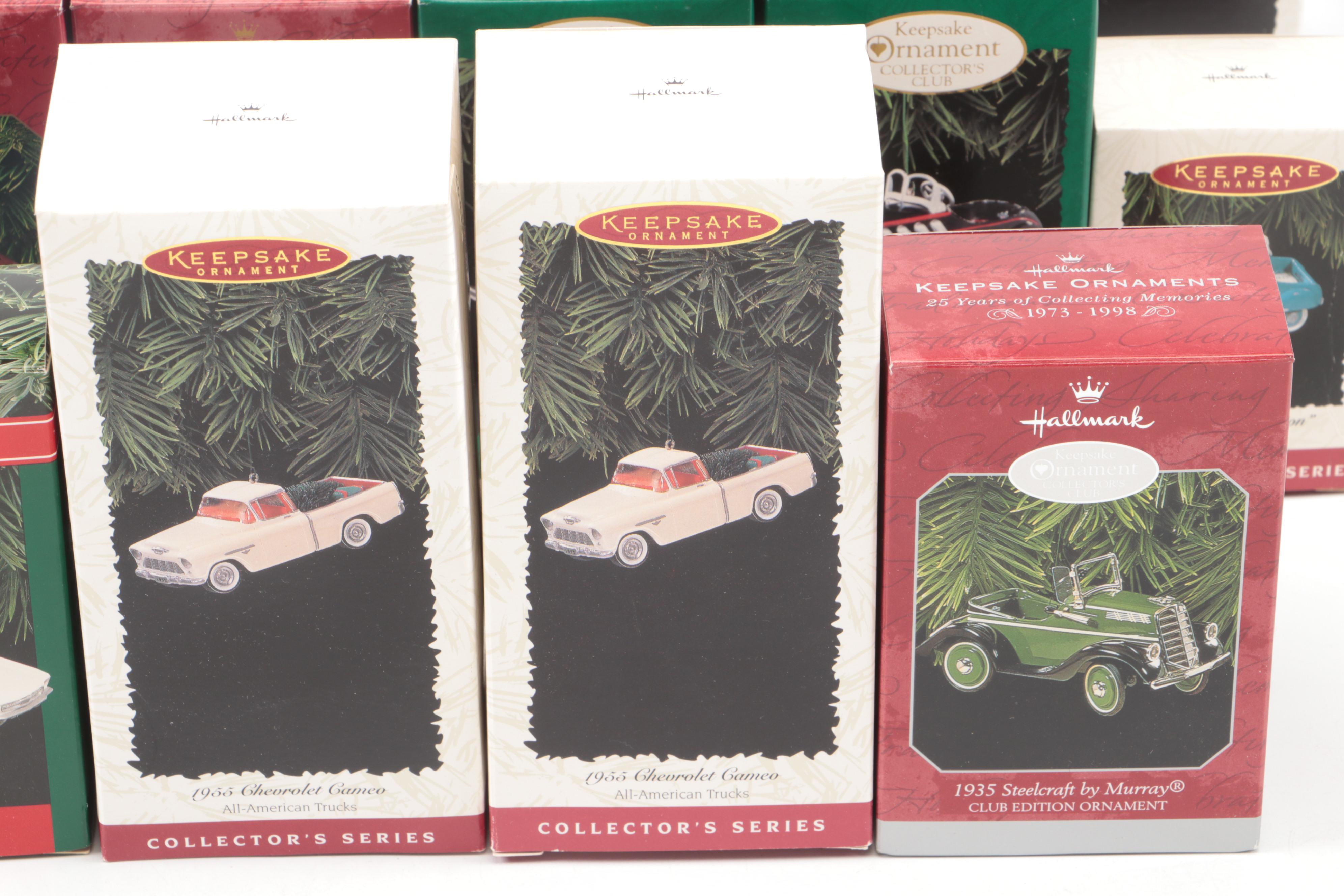 Hallmark Keepsake Car Ornaments Incl. Corvettes, Convertibles, Pickups and More