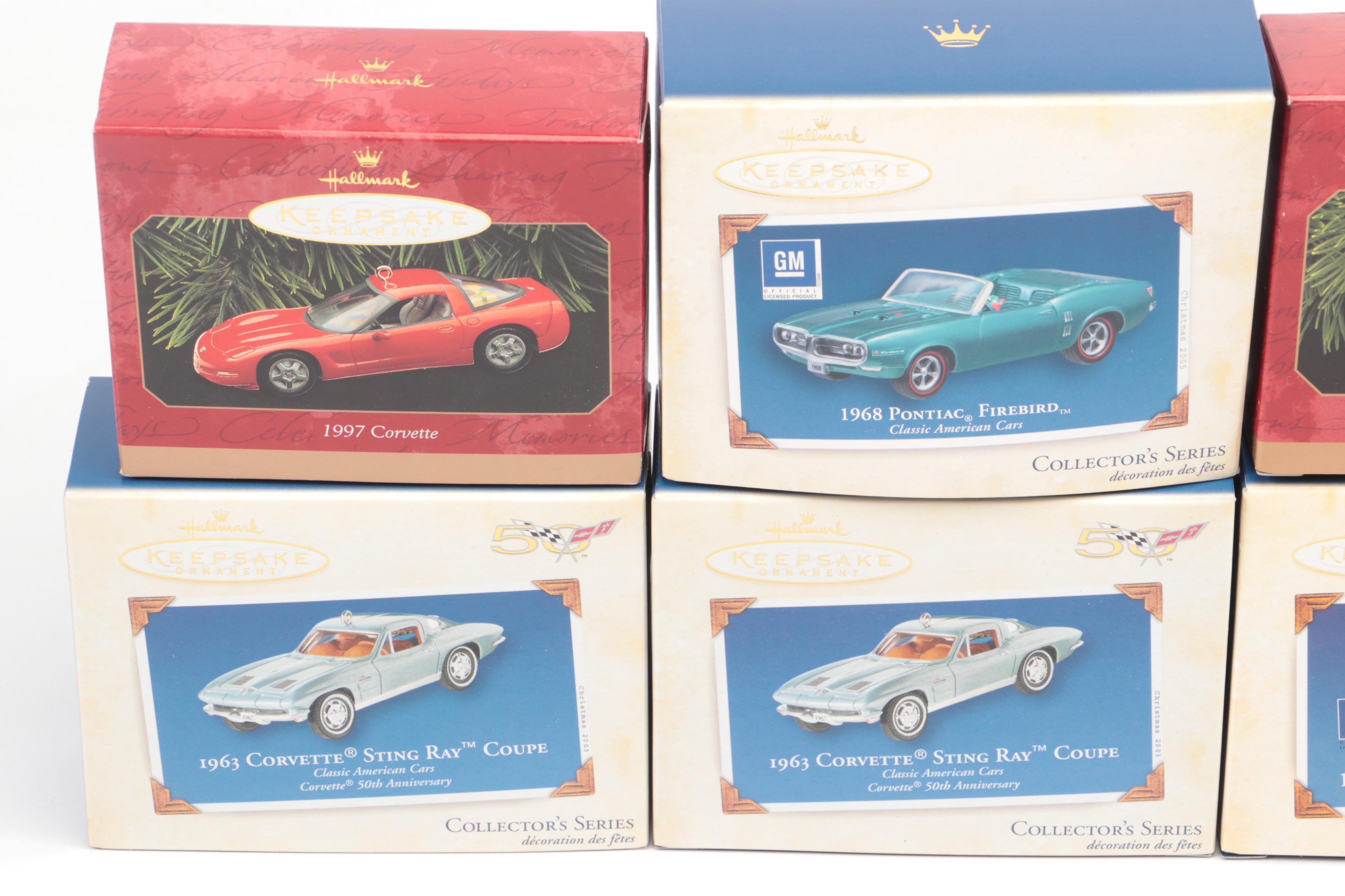 Hallmark Keepsake Car Ornaments Incl. Corvettes, Convertibles, Pickups and More