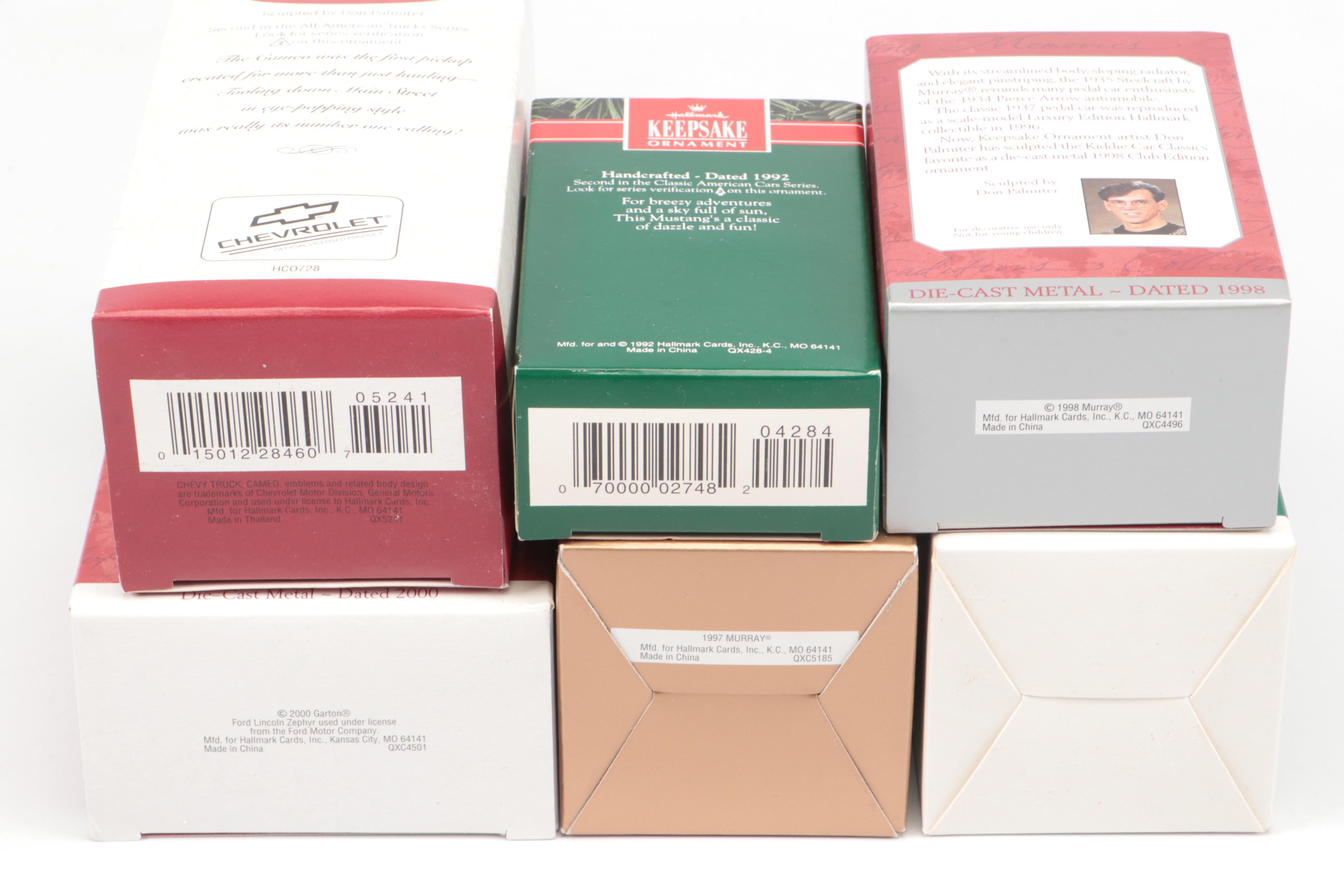 Hallmark Keepsake Car Ornaments Incl. Corvettes, Convertibles, Pickups and More