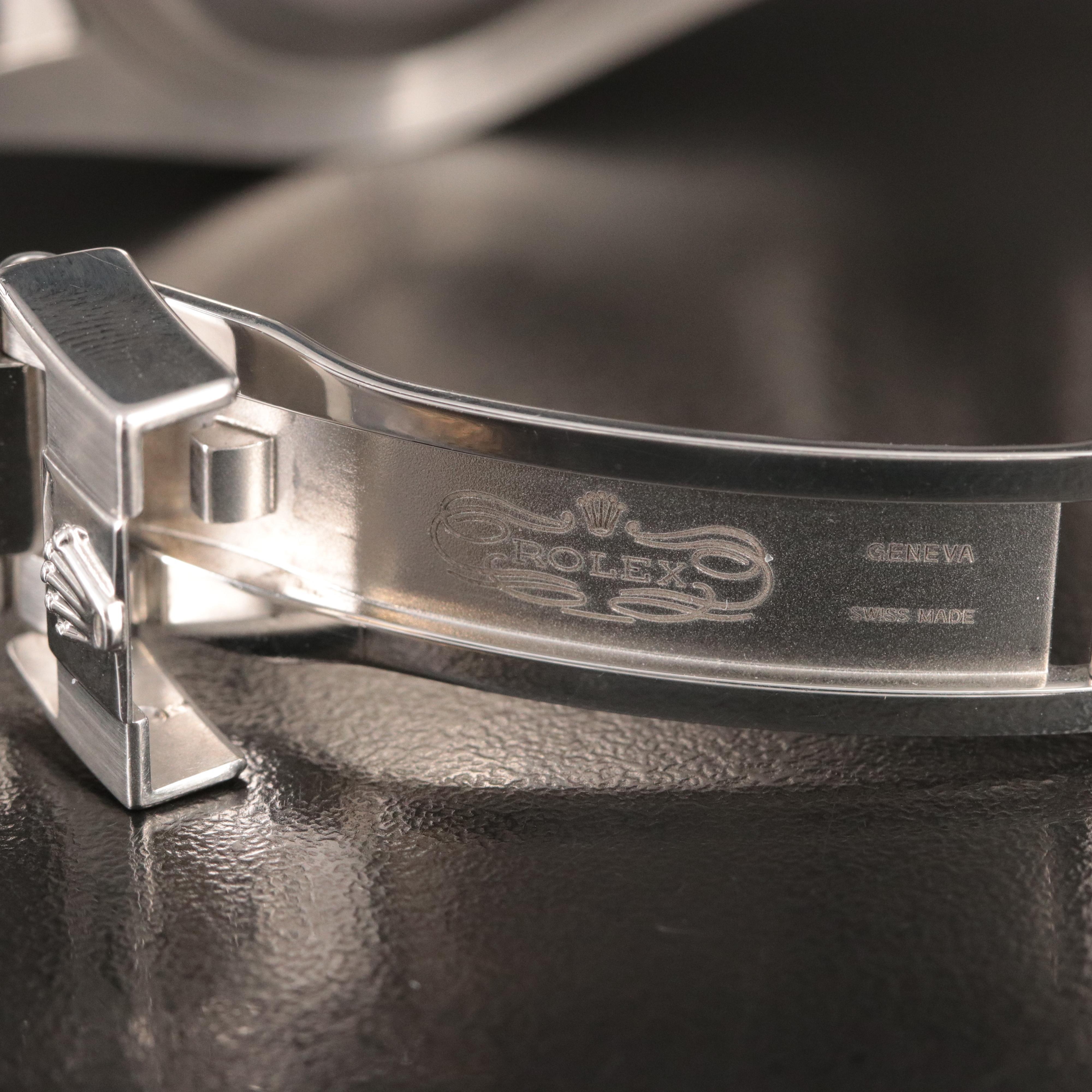 Rolex GMT Master II Steel Black Custom Diamond Baguettes Automatic Watch