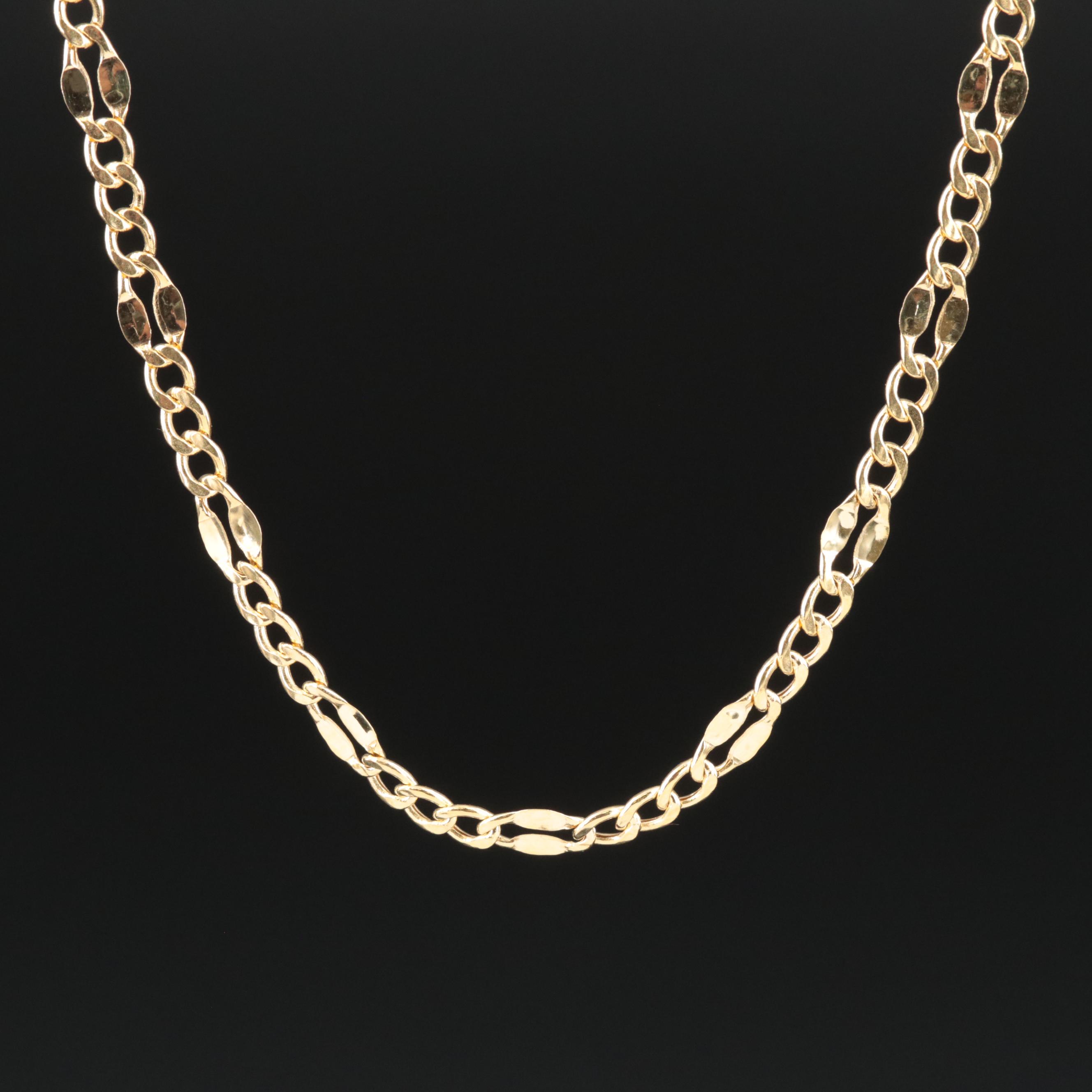 14K Figaro Chain Necklace