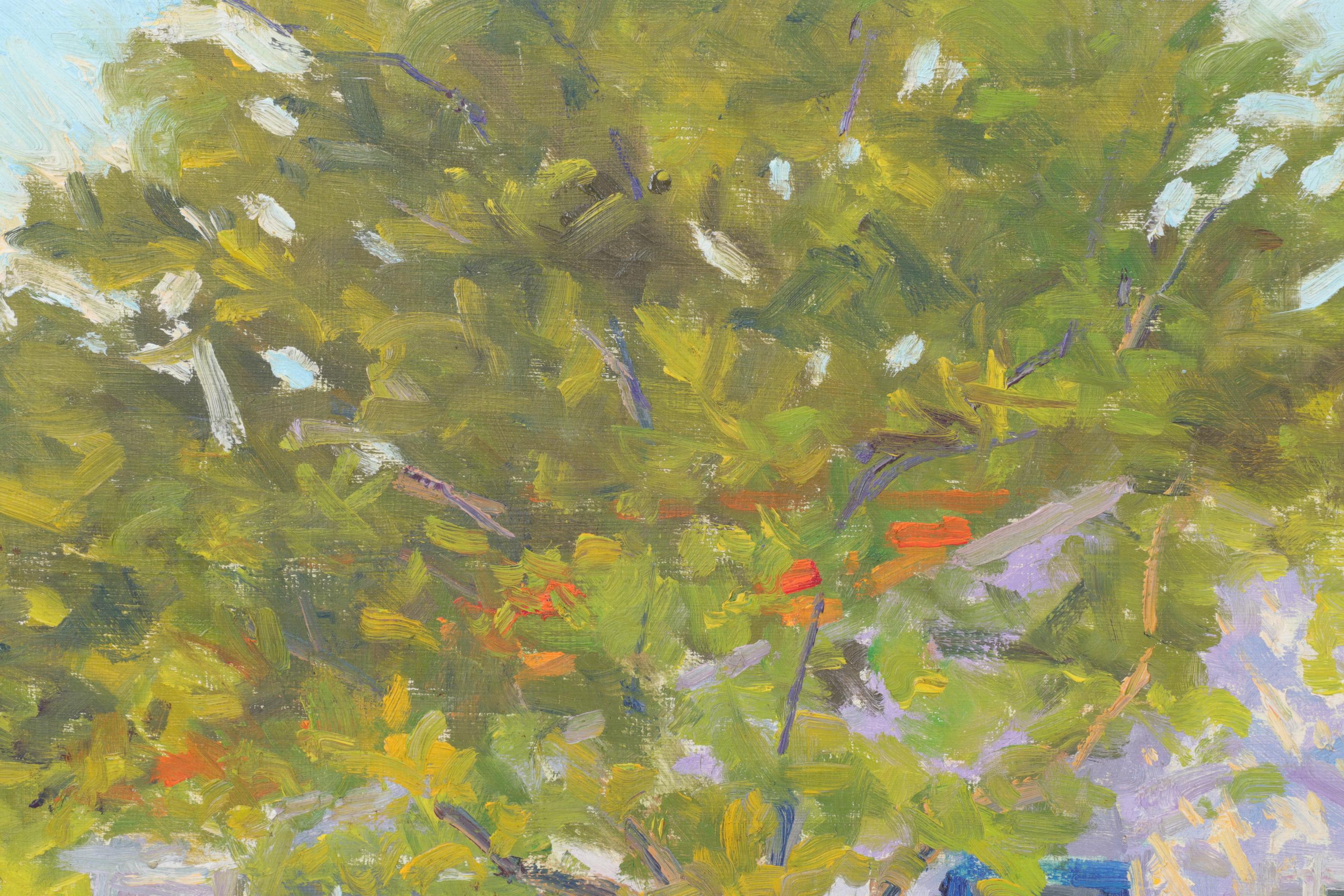 Bob Ragland Architectural Landscape Oil Painting, 1988