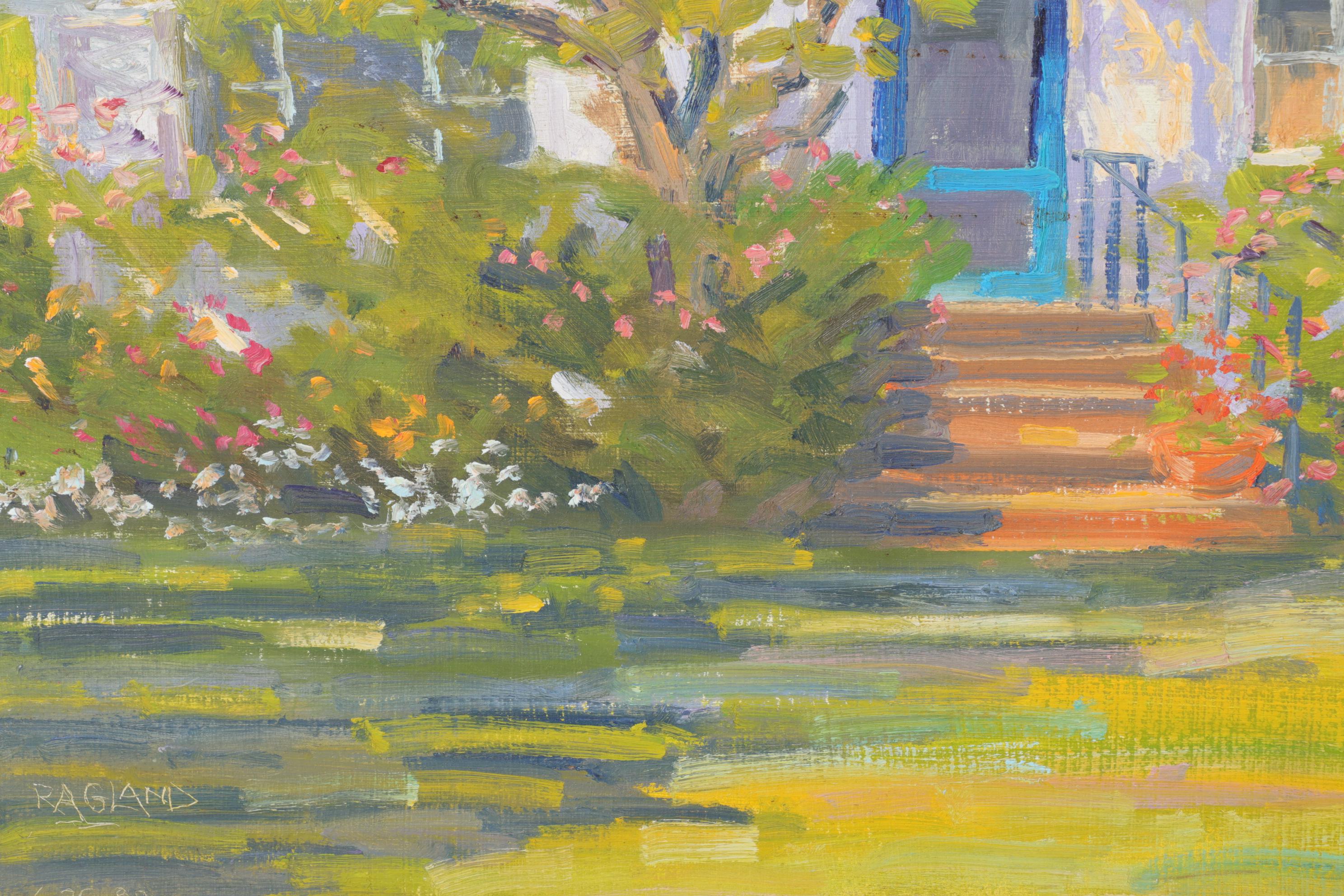 Bob Ragland Architectural Landscape Oil Painting, 1988