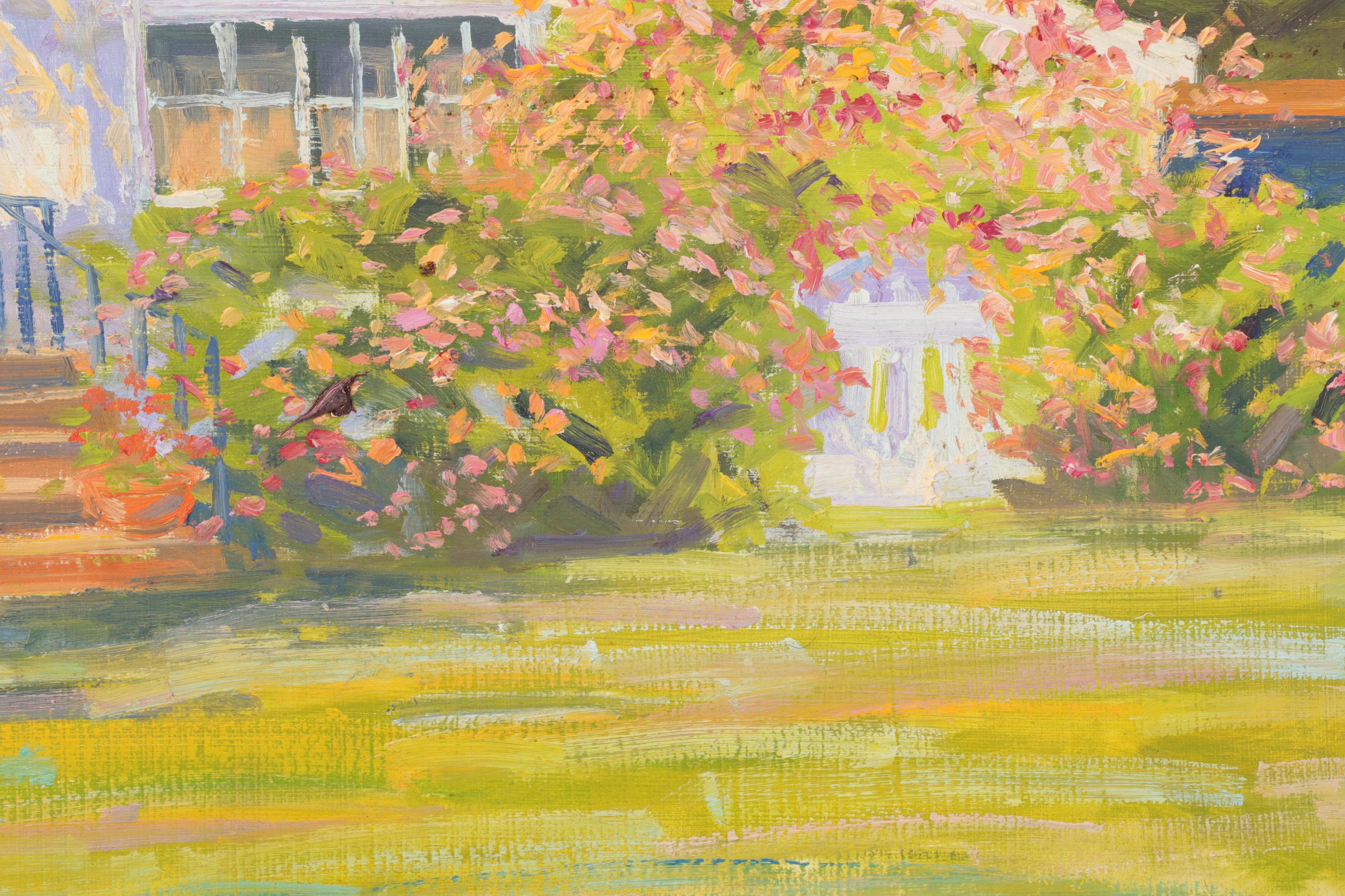 Bob Ragland Architectural Landscape Oil Painting, 1988