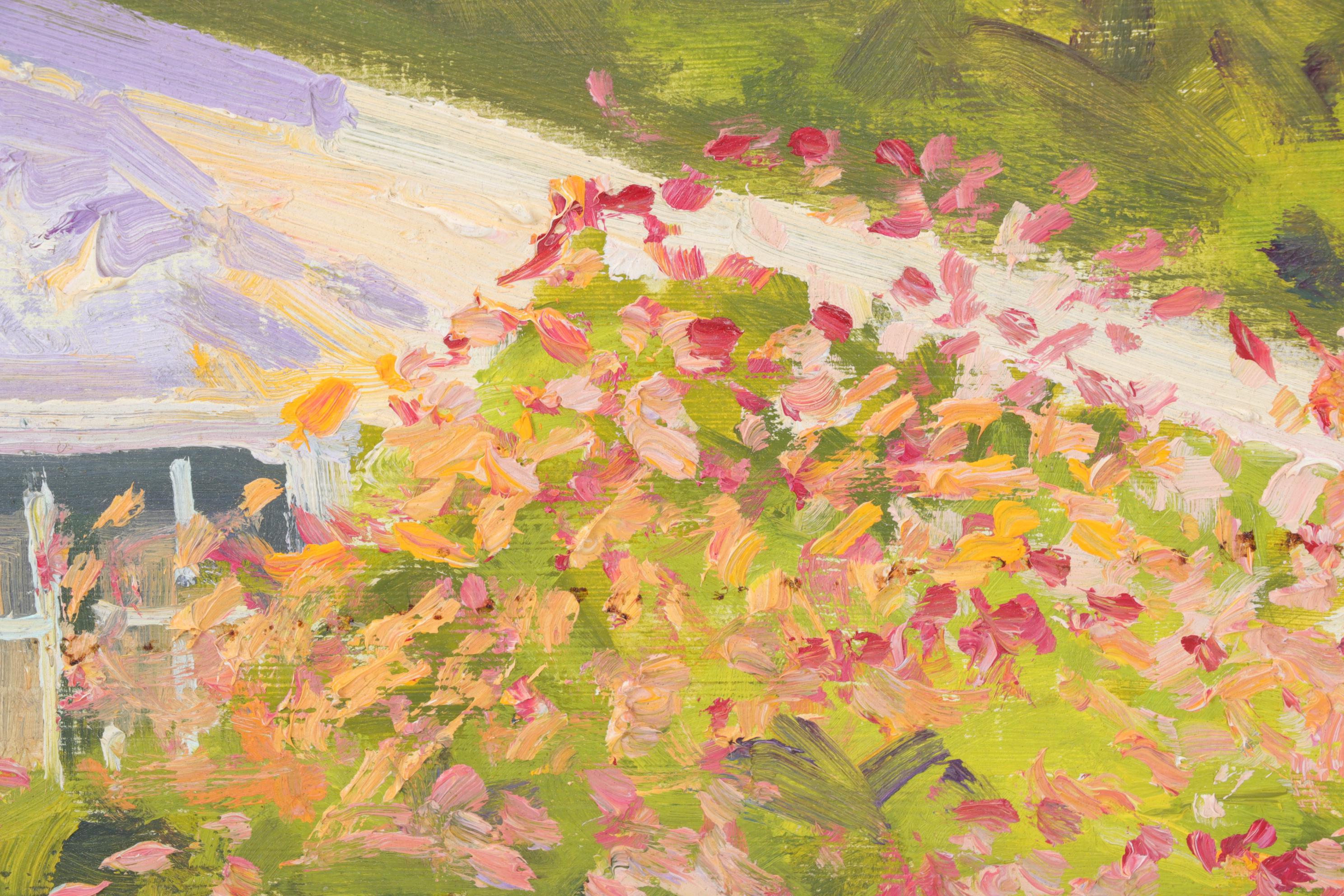 Bob Ragland Architectural Landscape Oil Painting, 1988