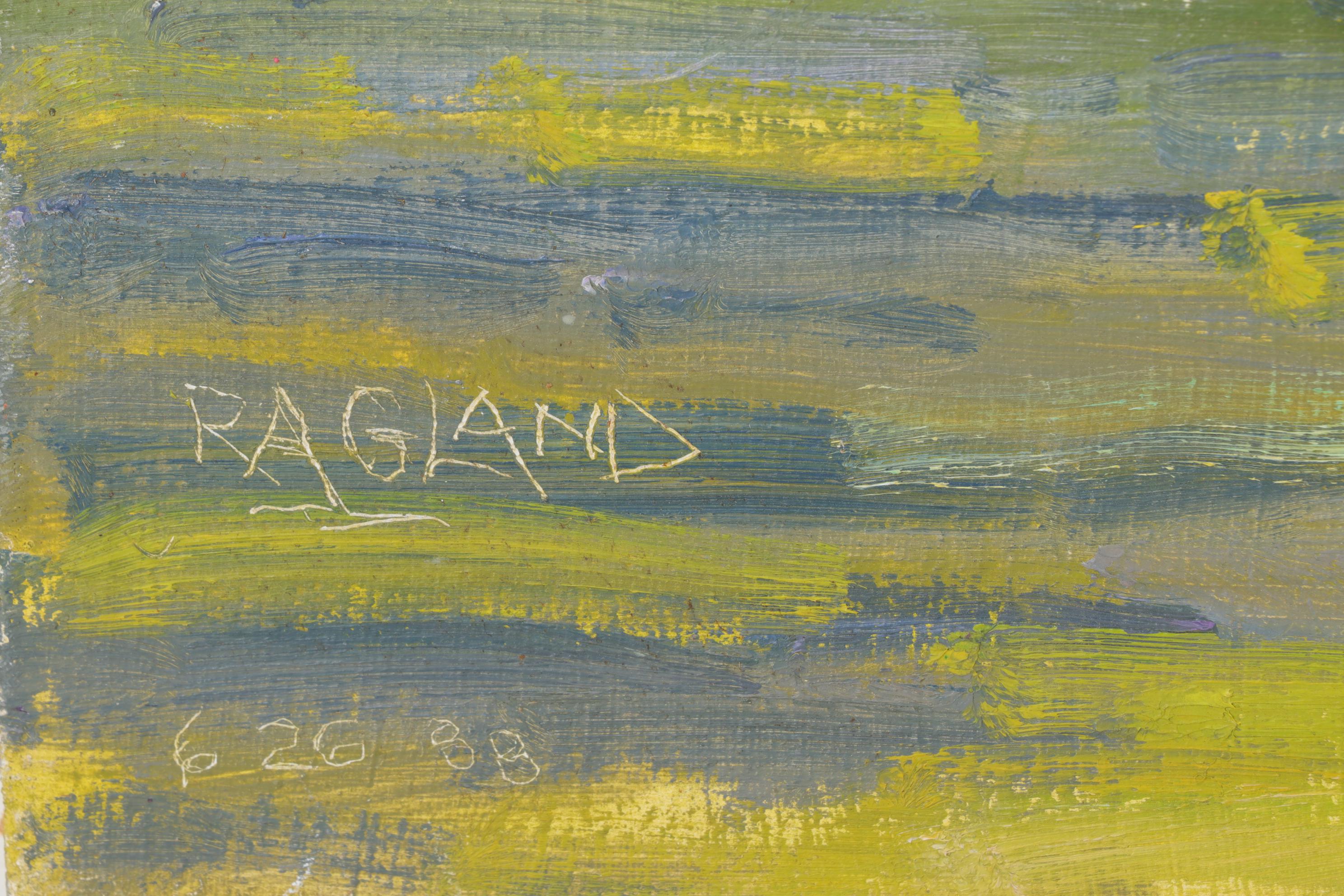 Bob Ragland Architectural Landscape Oil Painting, 1988