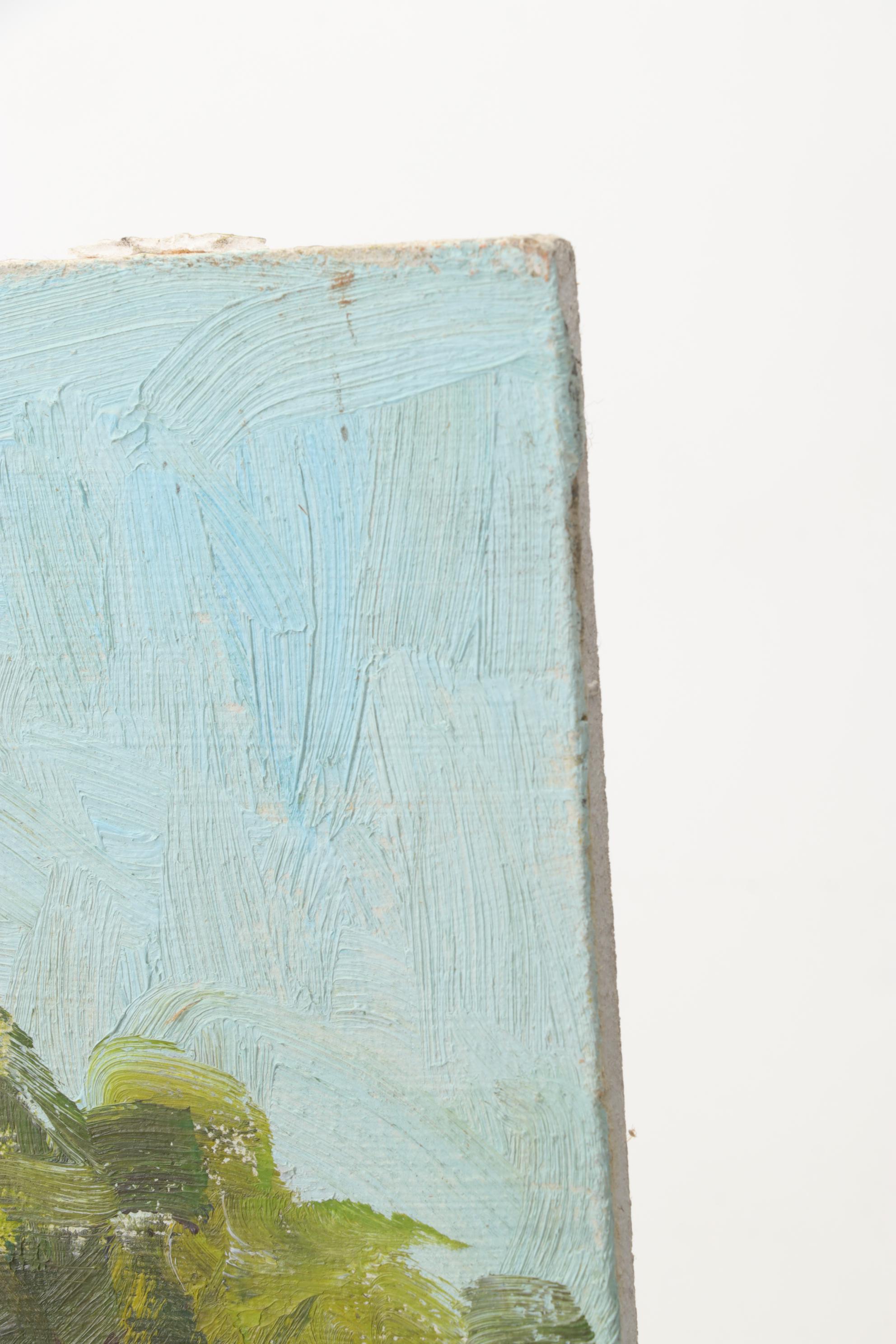 Bob Ragland Architectural Landscape Oil Painting, 1988