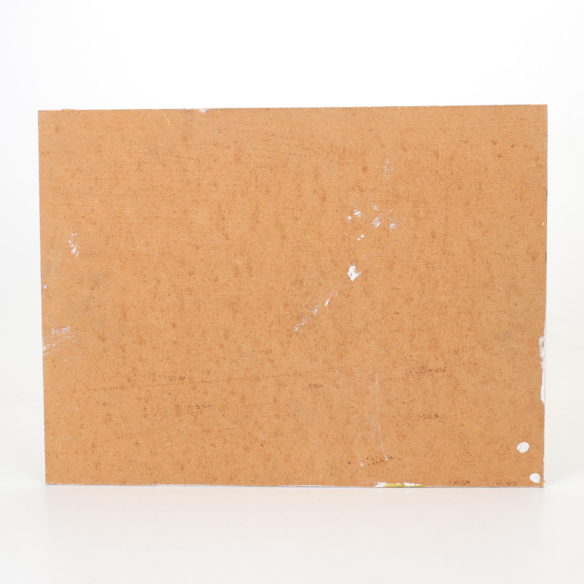 Bob Ragland Architectural Landscape Oil Painting, 1988