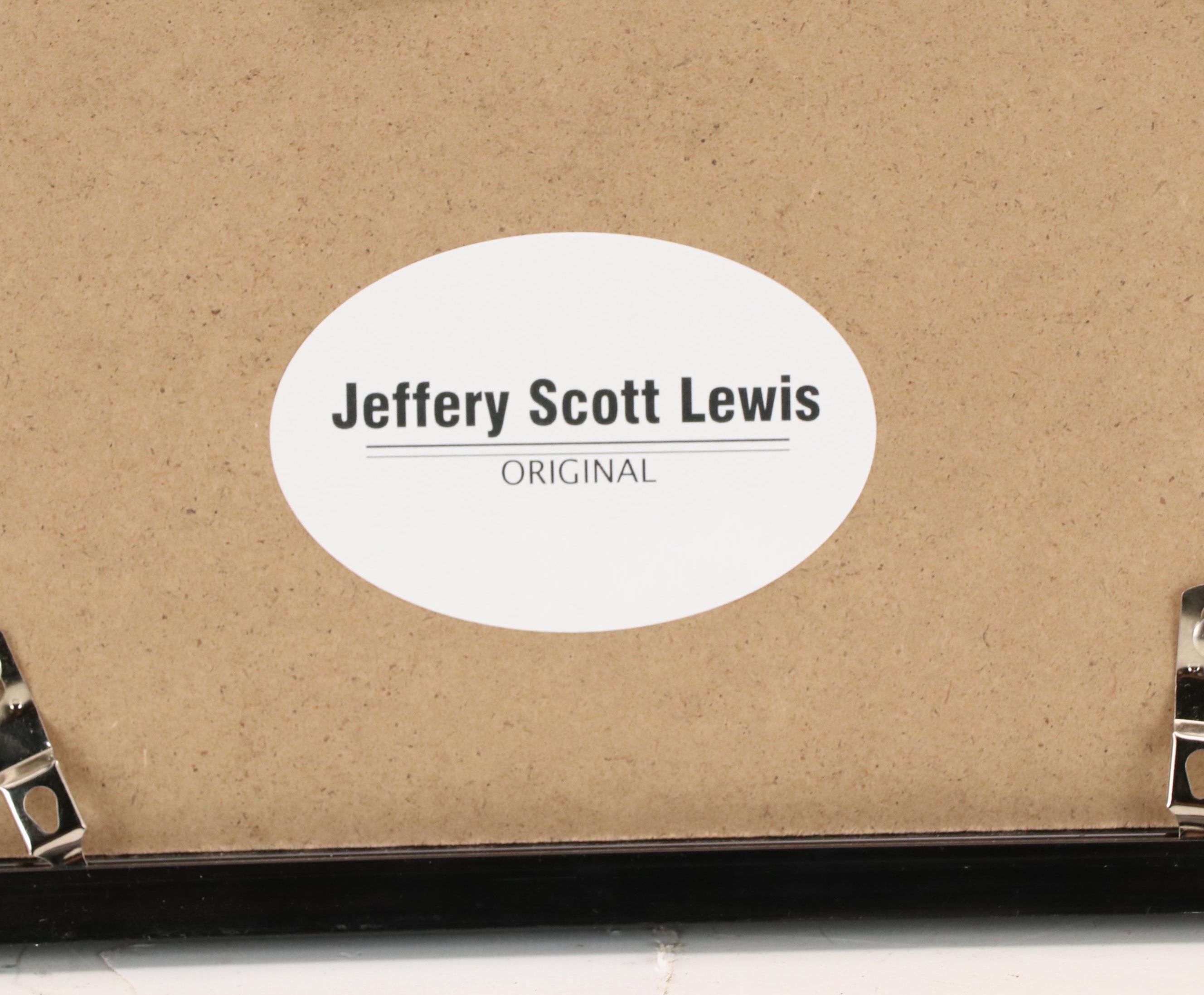 Jeffrey Scott Lewis Abstract Acrylic Painting