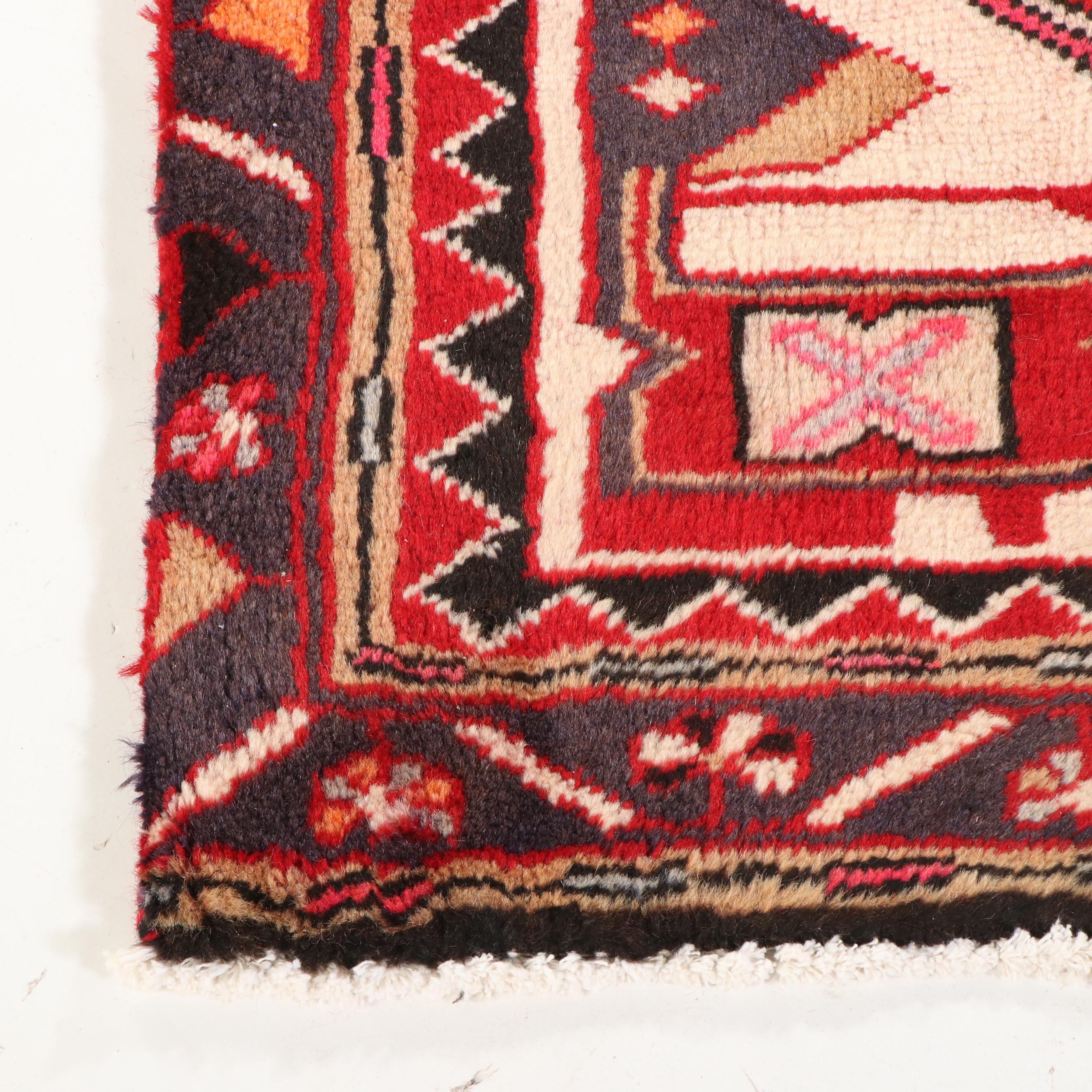 3'2 x 8'7 Hand-Knotted Persian Lamberan Carpet Runner