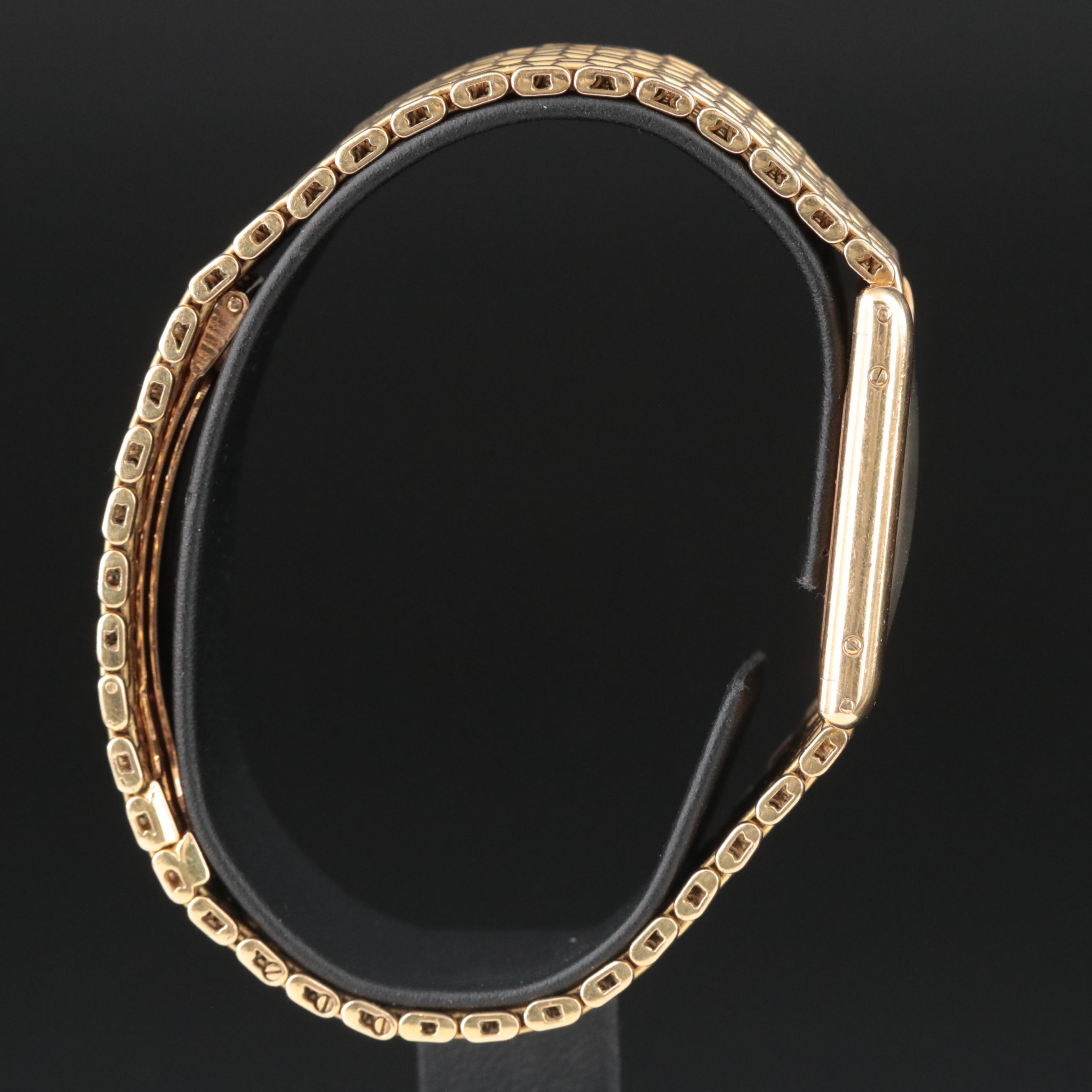 Cartier Tank Mecanique 18K Gold 24MM Watch