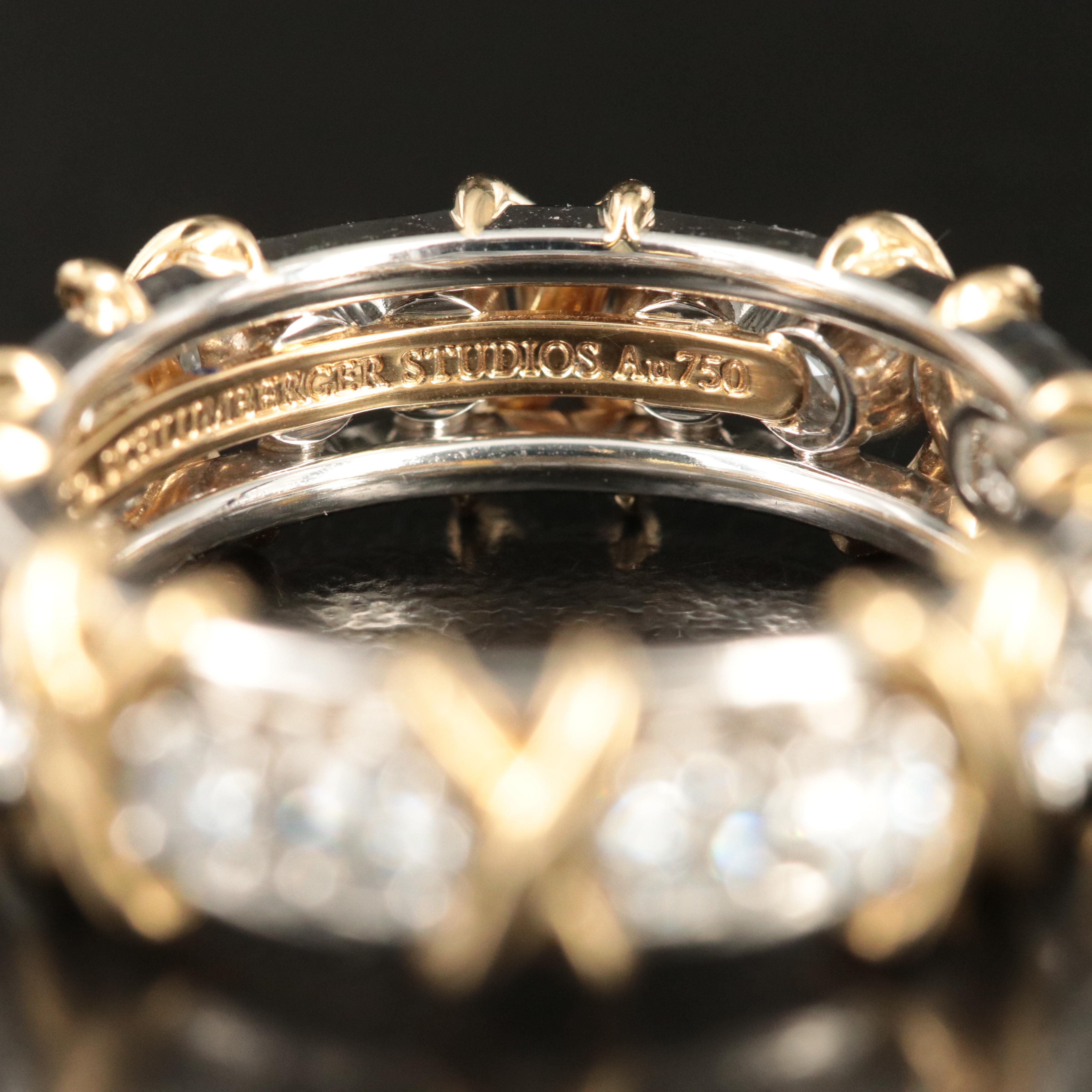 Jean Schlumberger for Tiffany & Co. Platinum and 18K Sixteen Stone Diamond Ring