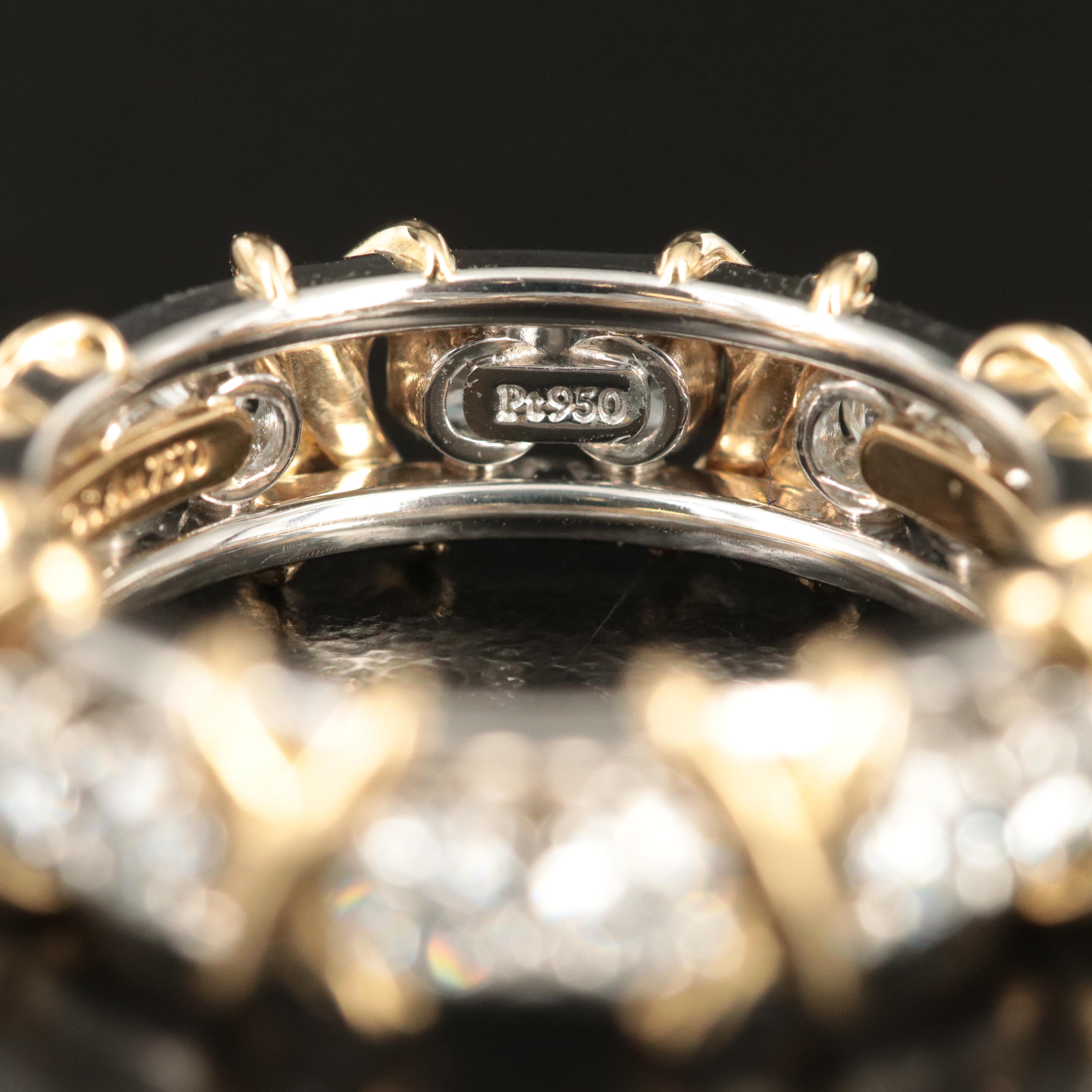 Jean Schlumberger for Tiffany & Co. Platinum and 18K Sixteen Stone Diamond Ring