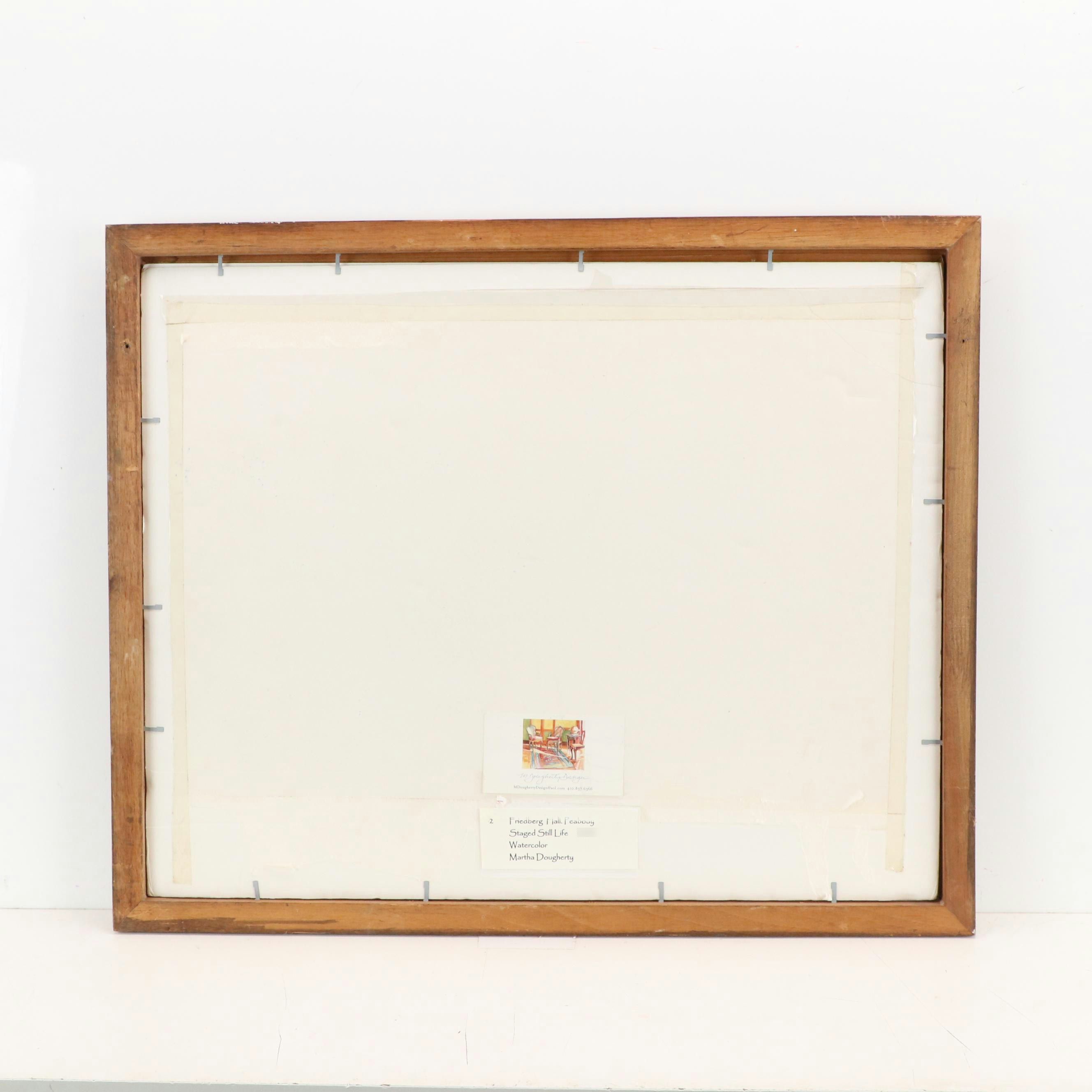 Martha Dougherty Watercolor Painting "Friedberg Hall, Peabody"