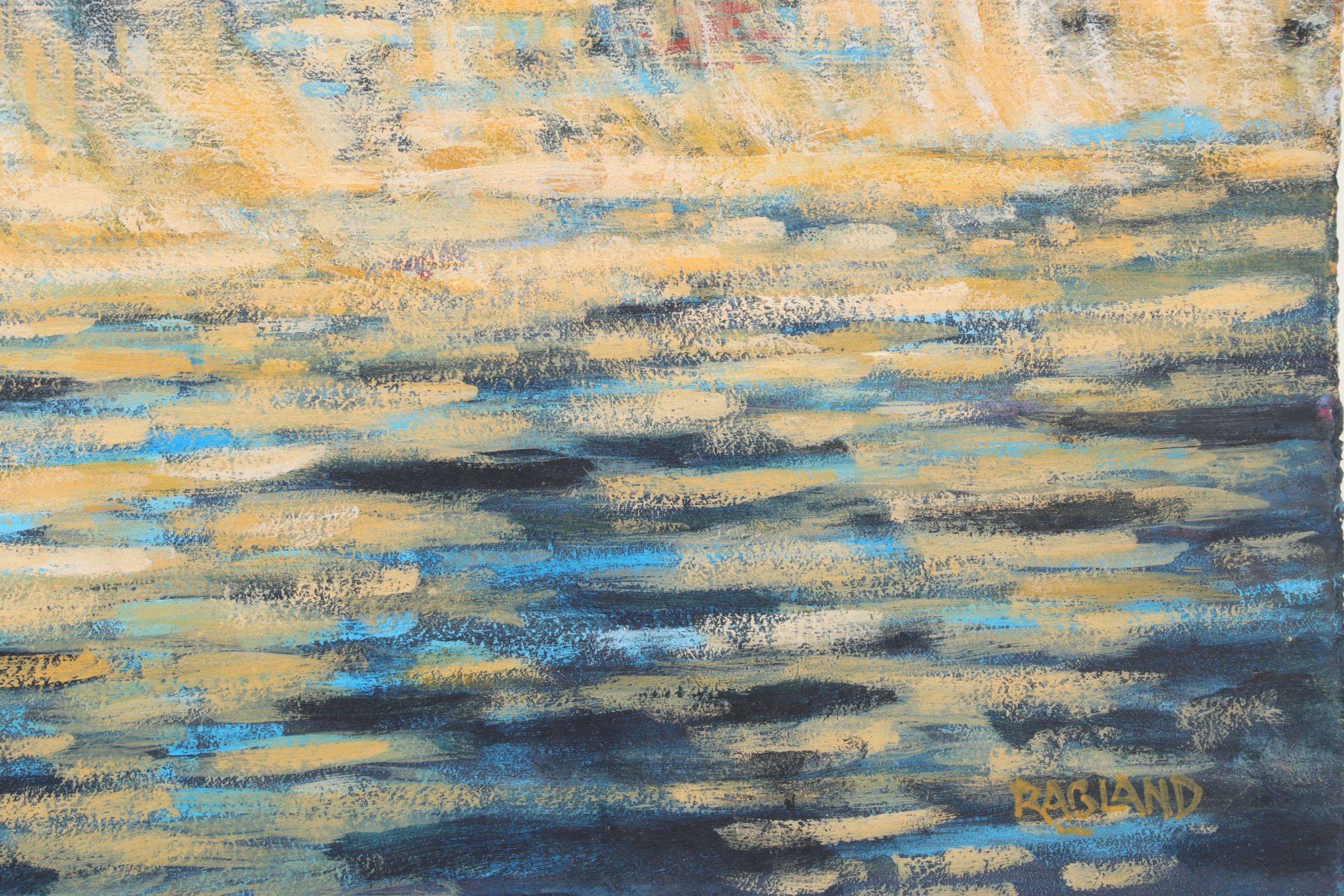 Bob Ragland Landscape Oil Painting "River Walk," 1980s EBTH