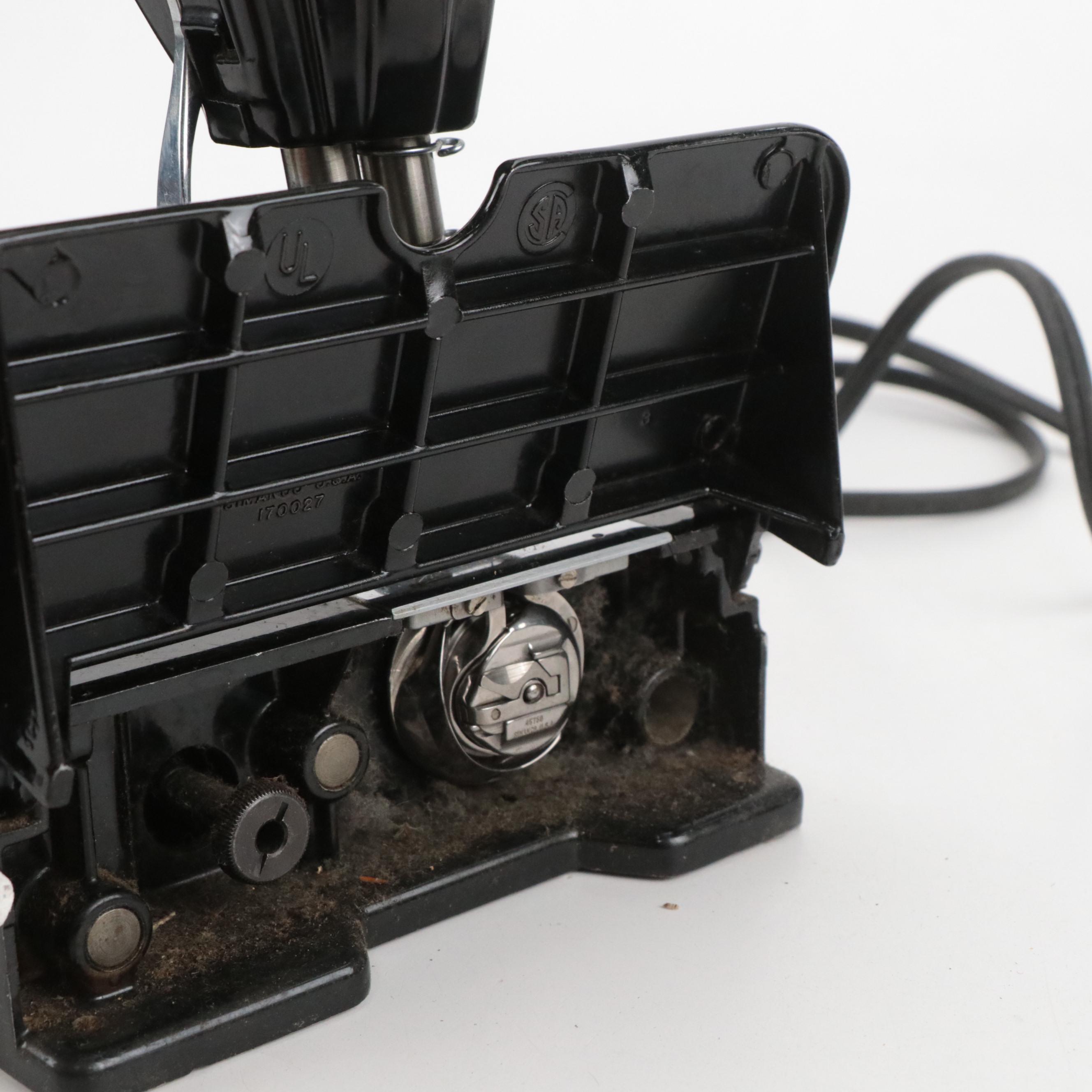 Singer 301A Electric Sewing Machine with Accessories and Instructions, 1952