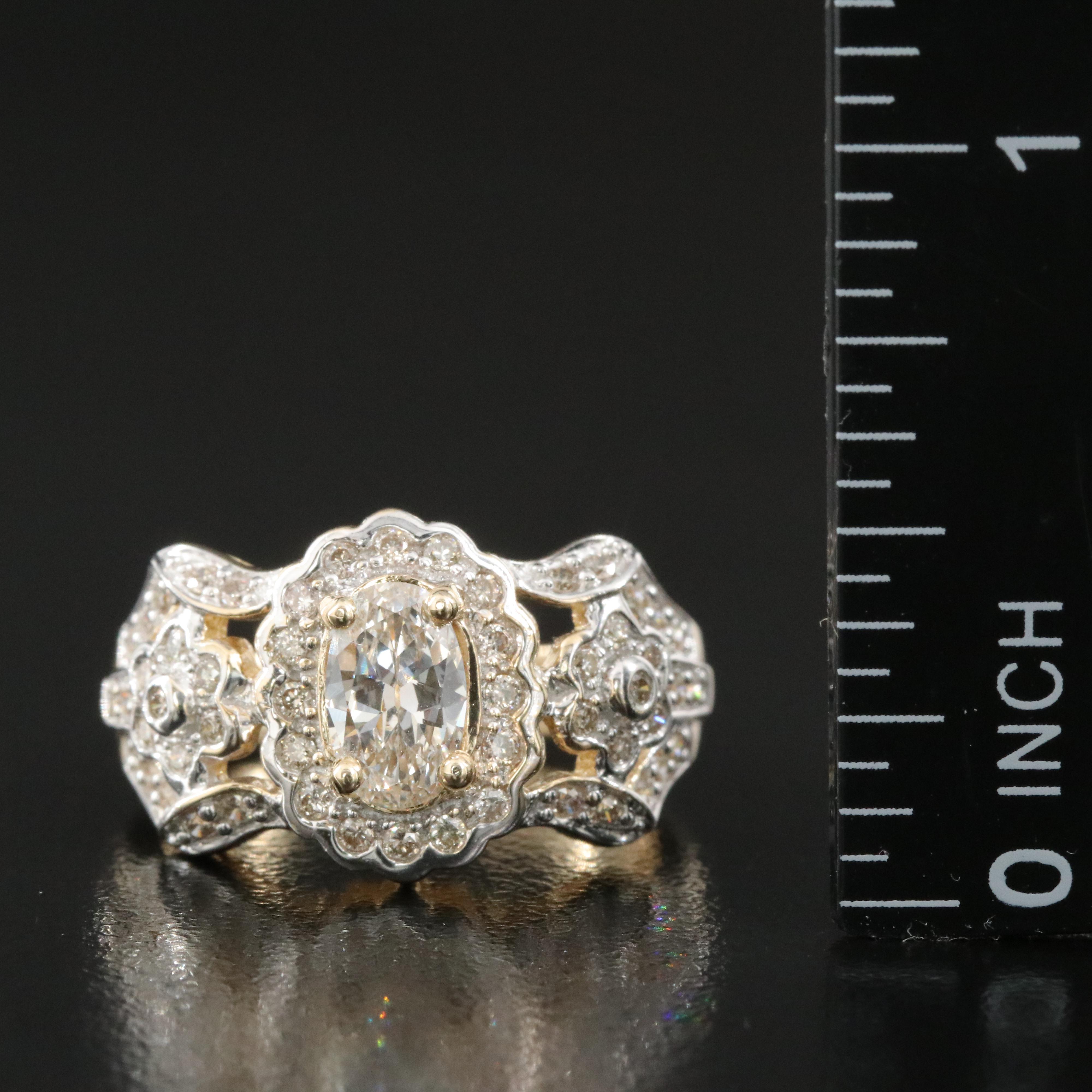14K 1.03 CTW Diamond Ring