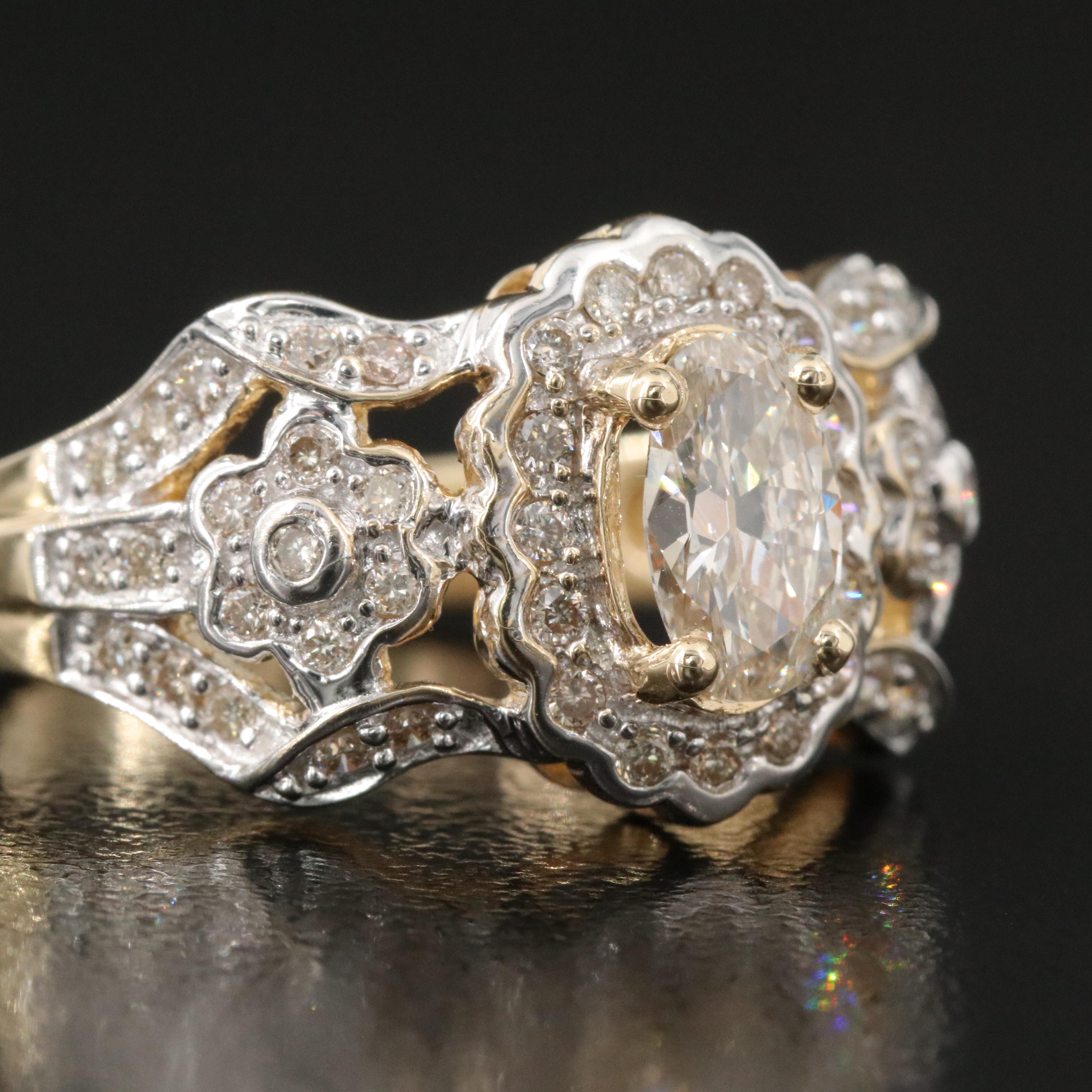 14K 1.03 CTW Diamond Ring