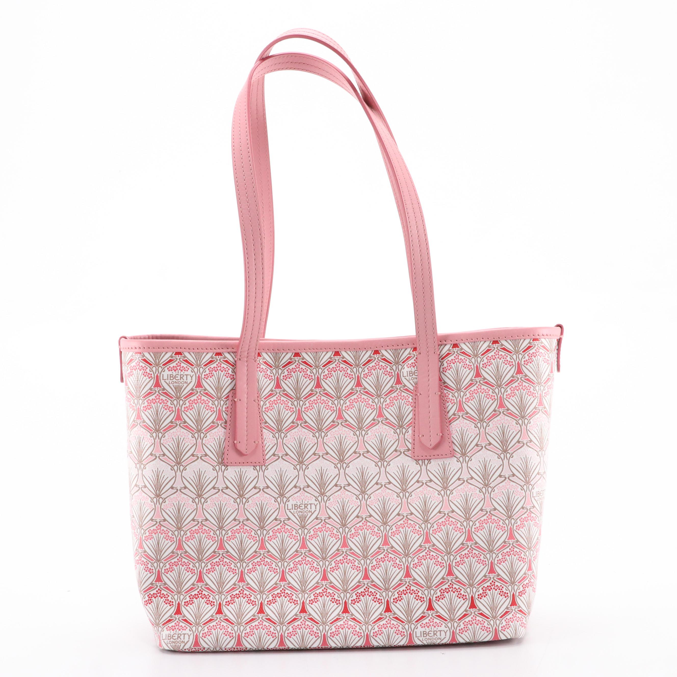 Liberty London Petite Marlborough Tote in Iphis Print Coated Canvas