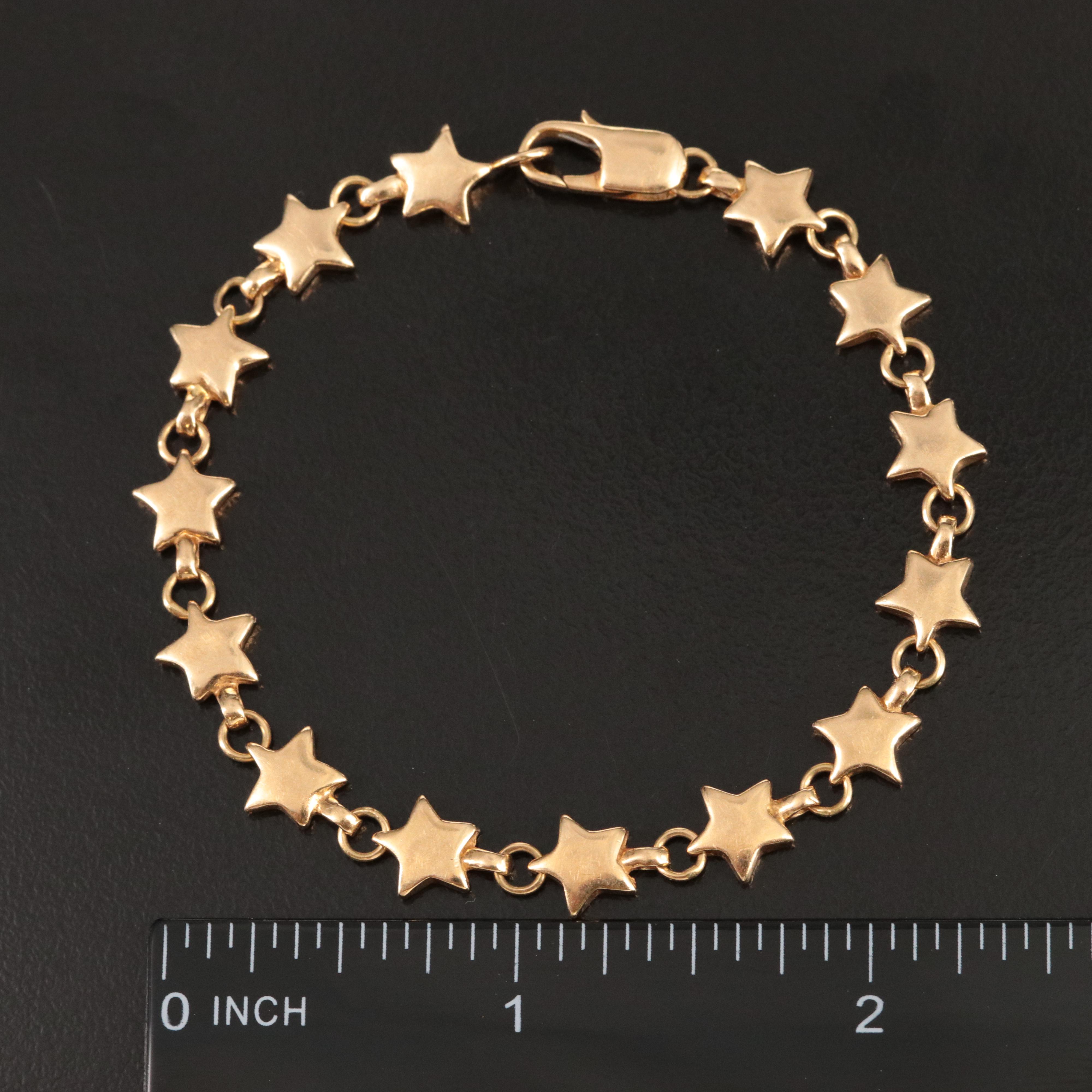 Tiffany & Co. 18K Puffed Star Bracelet