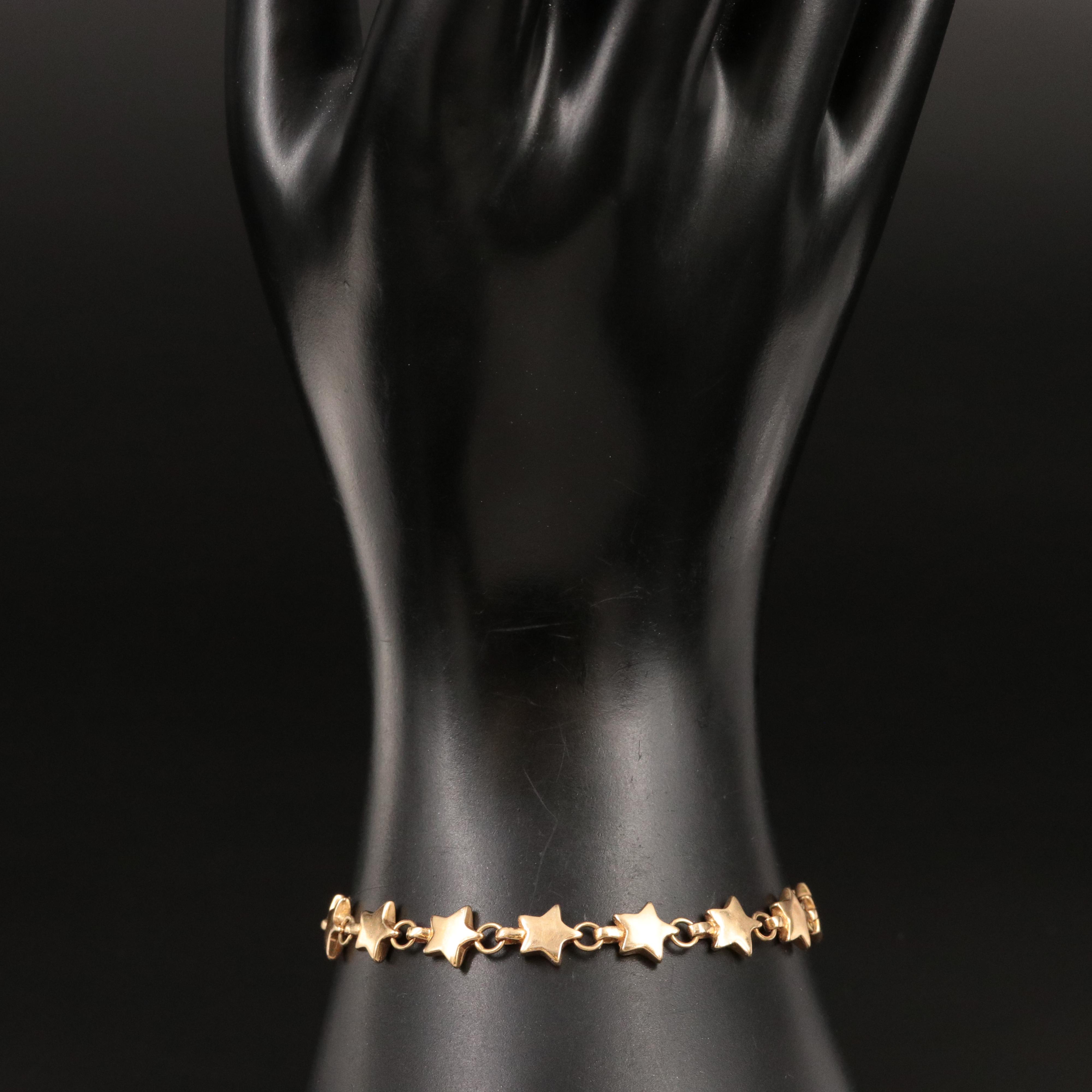 Tiffany & Co. 18K Puffed Star Bracelet