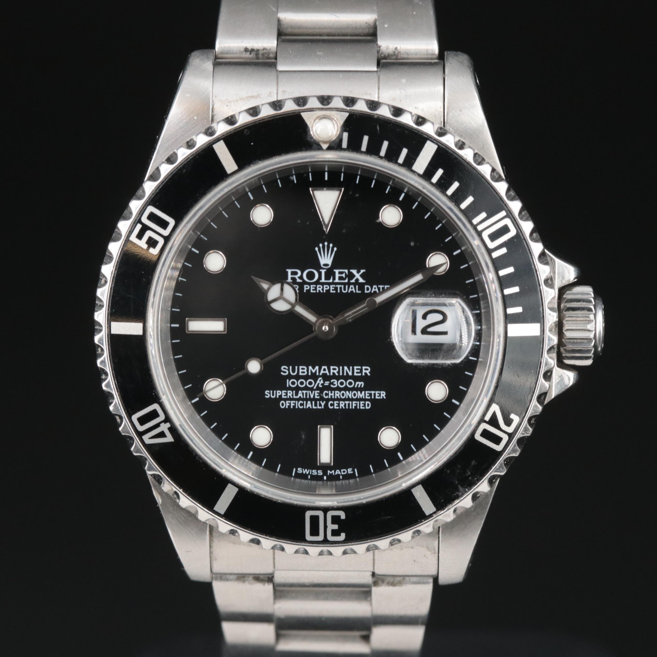 1995 Rolex Oyster Perpetual Submariner Date Watch
