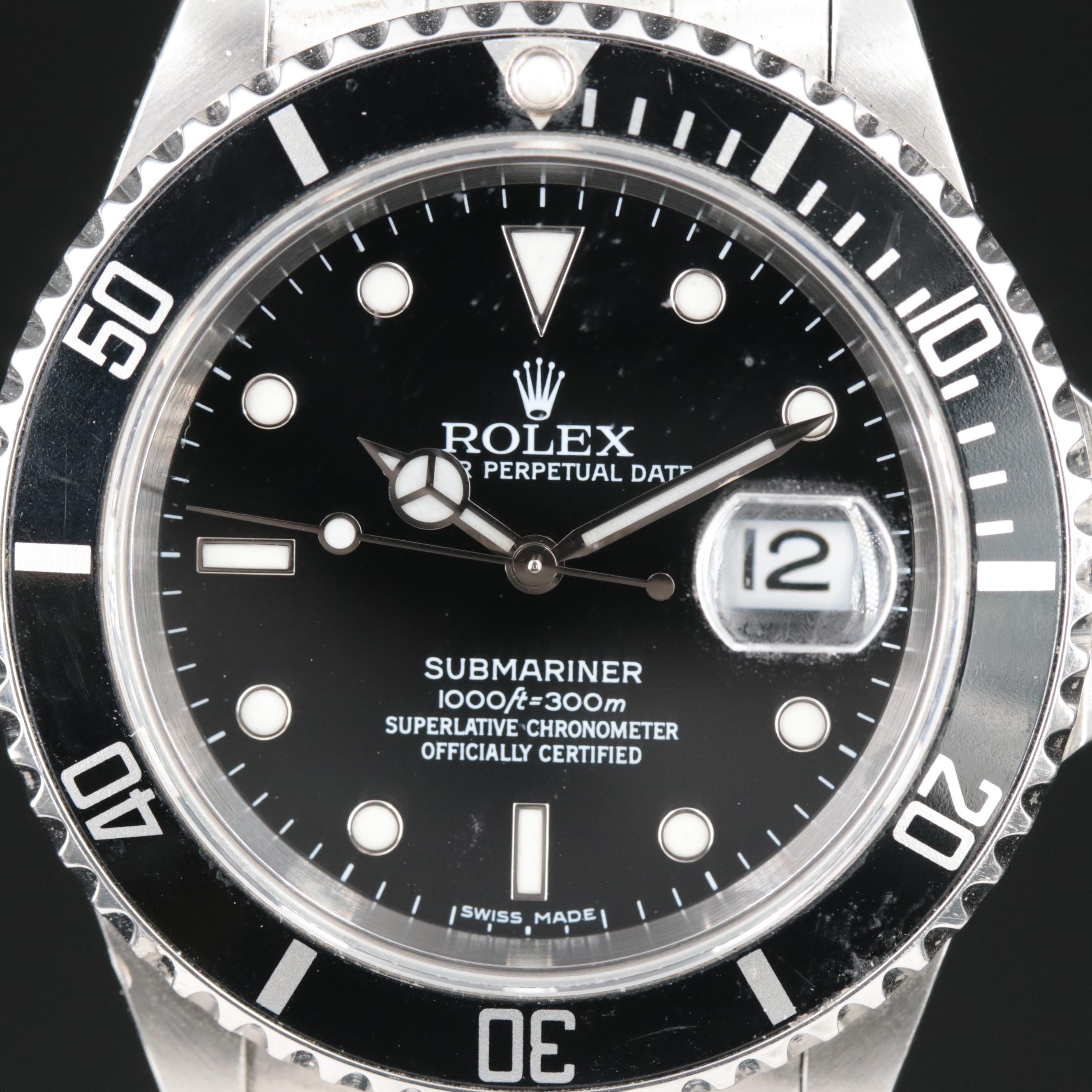 1995 Rolex Oyster Perpetual Submariner Date Watch