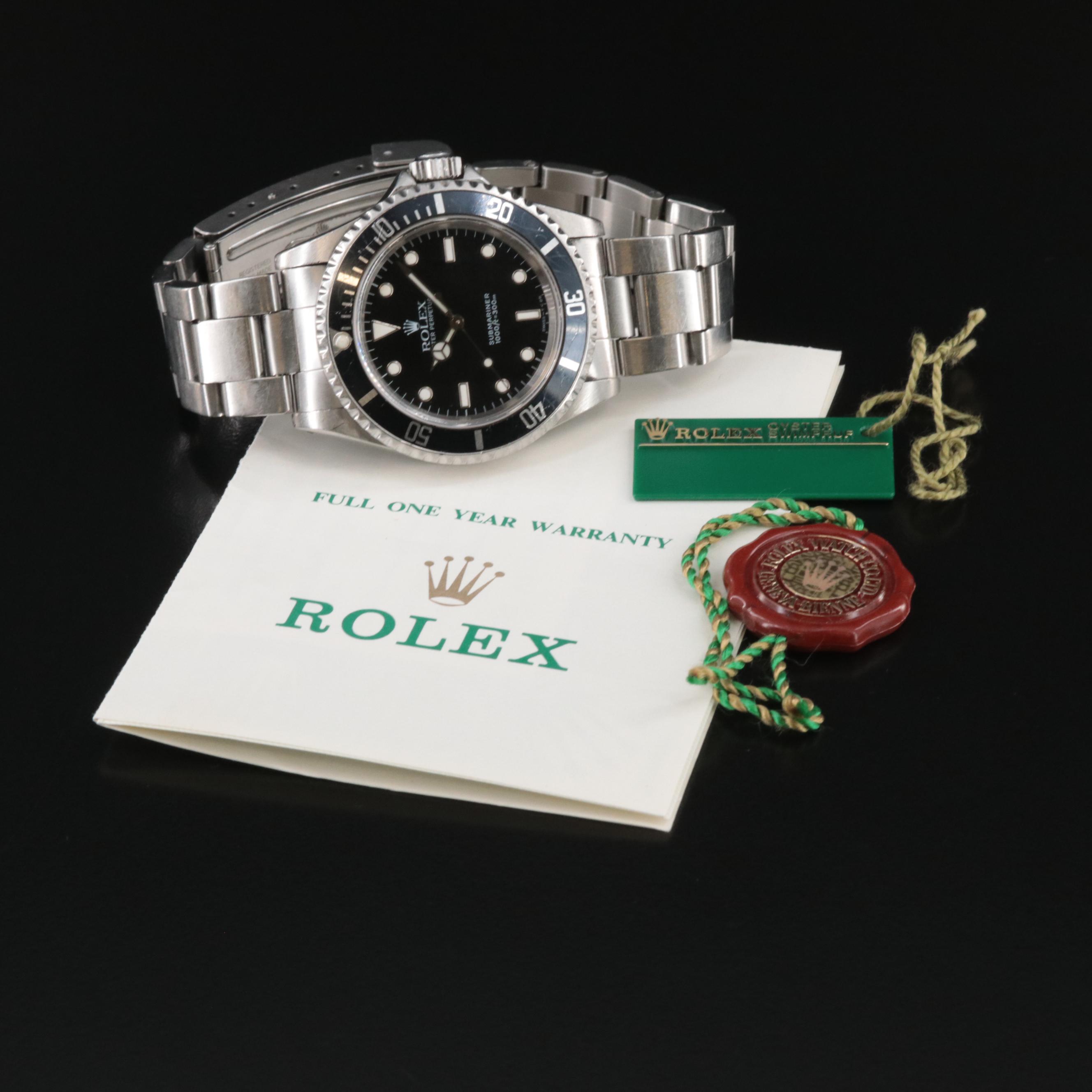 1995 Rolex Oyster Perpetual Submariner Watch