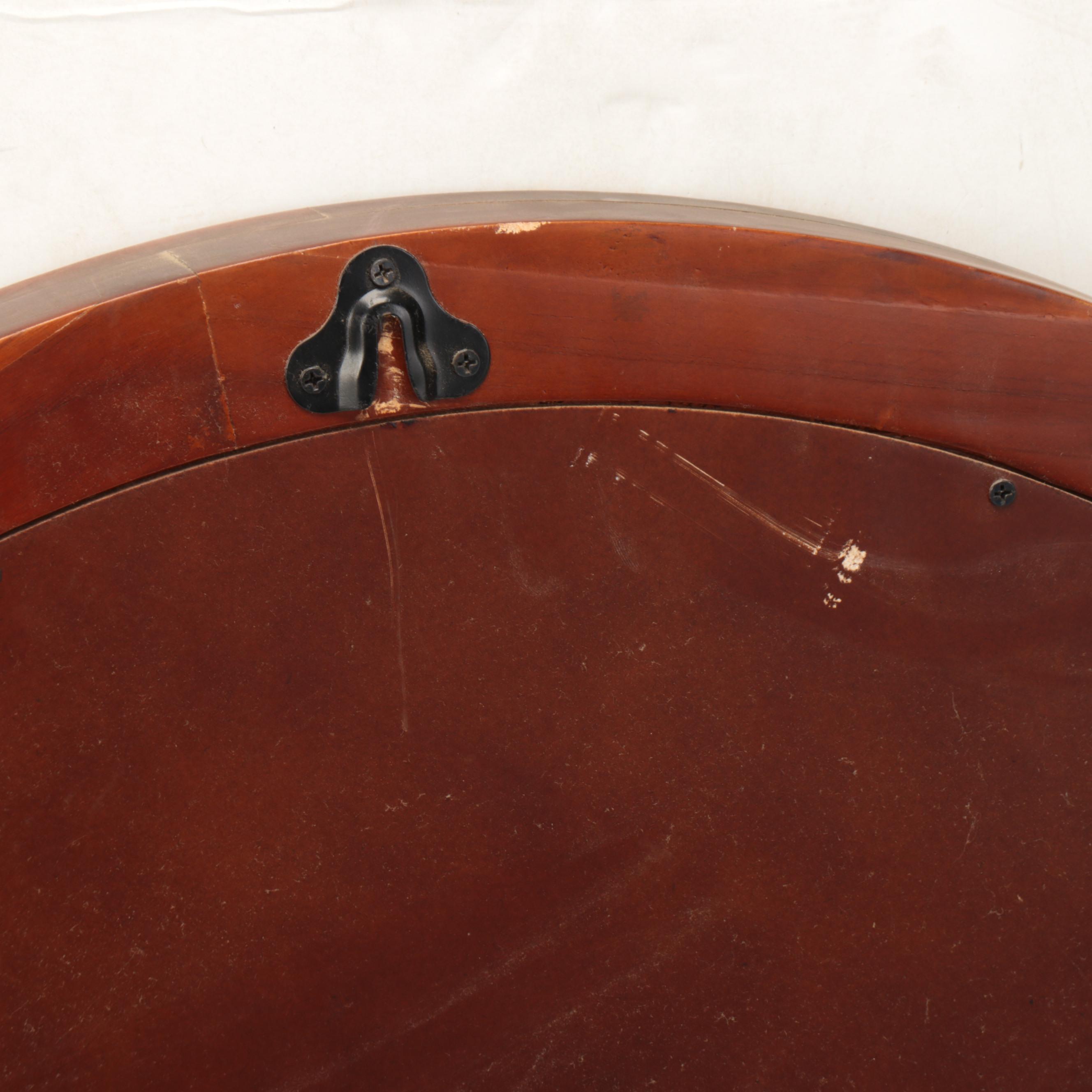 Handmade Cross-Stitch Sampler with Wall Clock