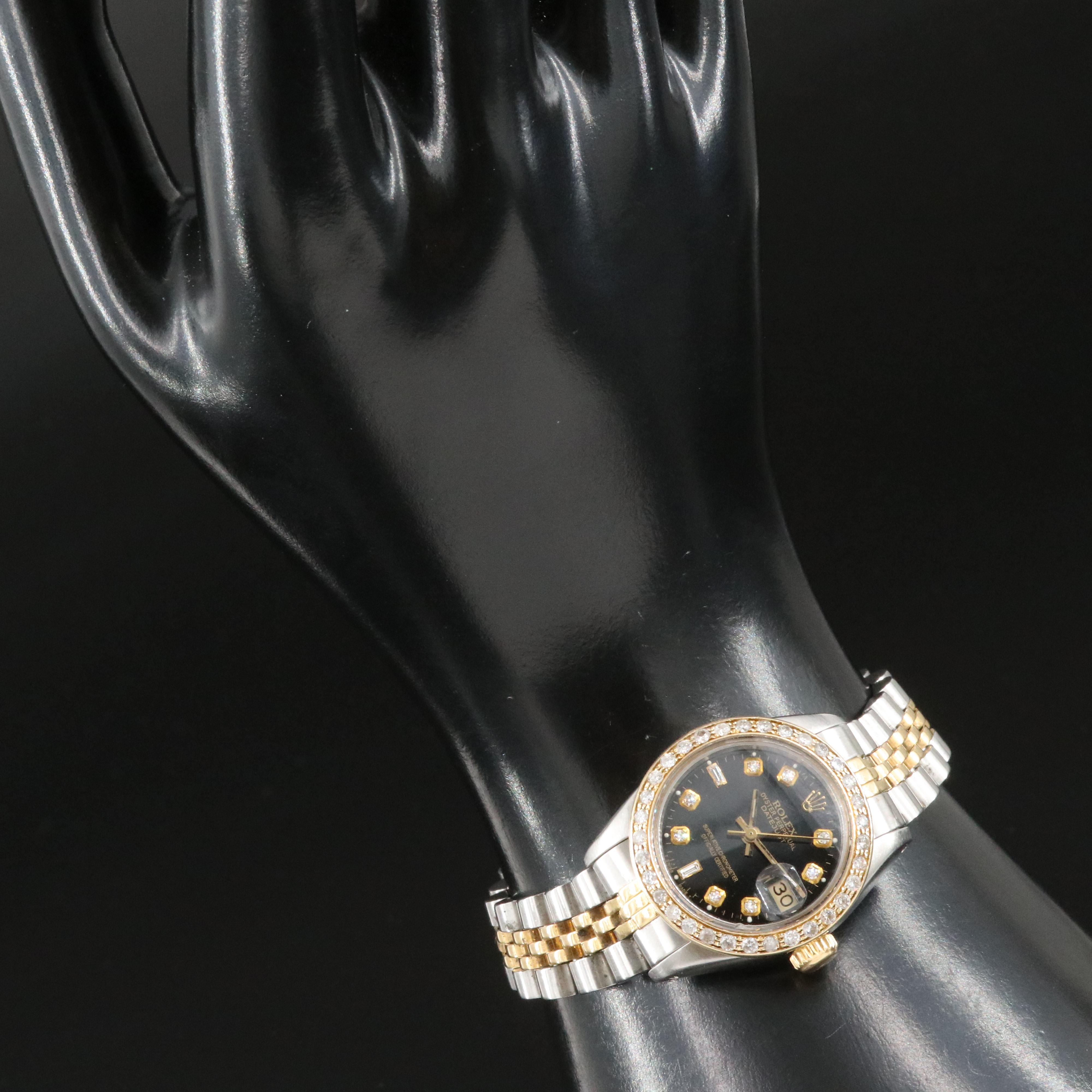 1983 Rolex Custom Diamond Dial and Bezel Datejust Watch