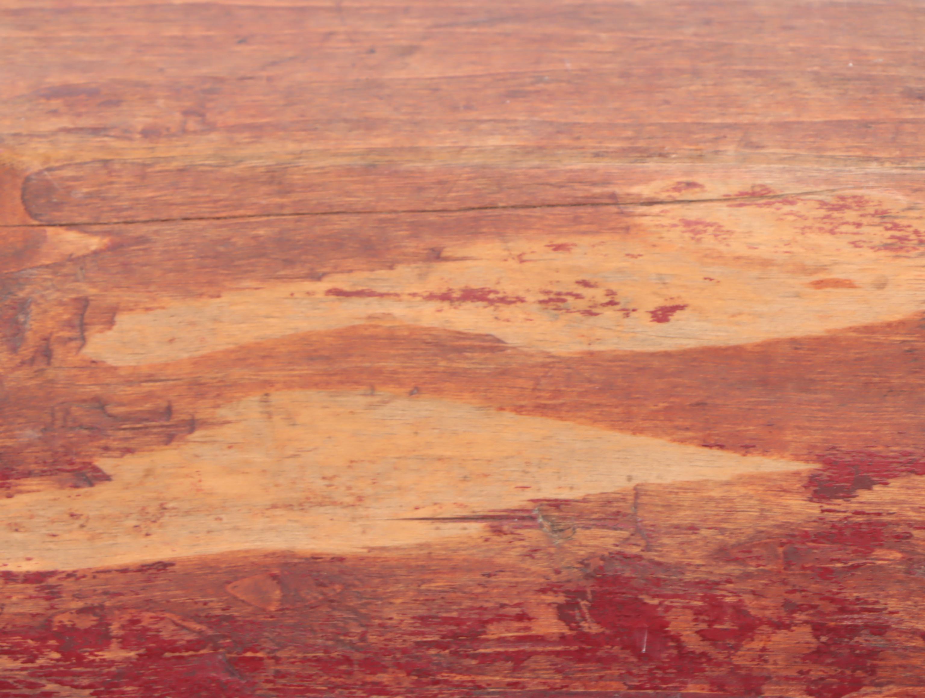 Primitive Hand-Carved Wooden Trencher Dough Bowl