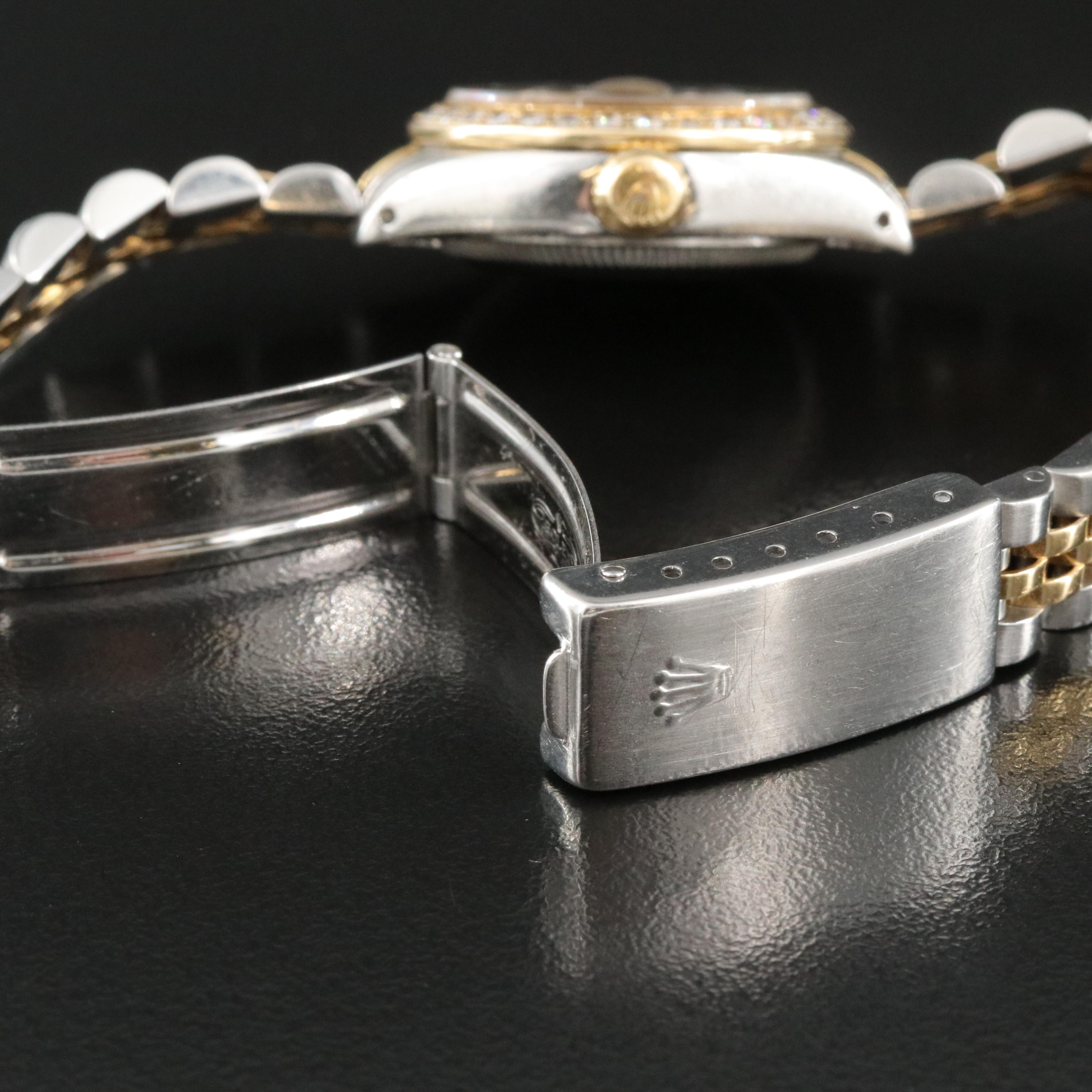 1983 Rolex Custom Diamond Dial and Bezel Datejust Watch