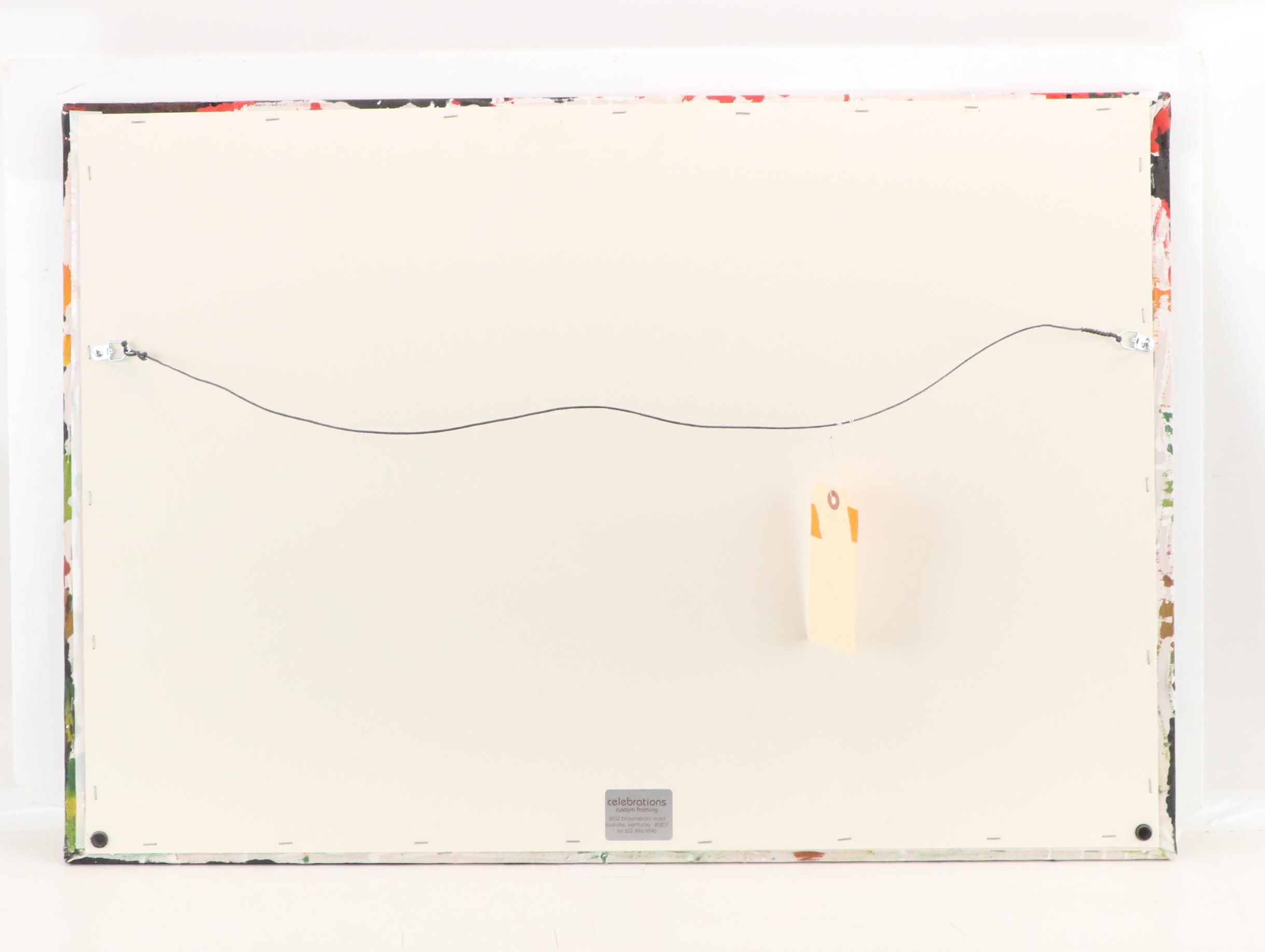 Marangi of Zanzibar Signed Tinga Tinga Oil Painting of African Wildlife, Vintage