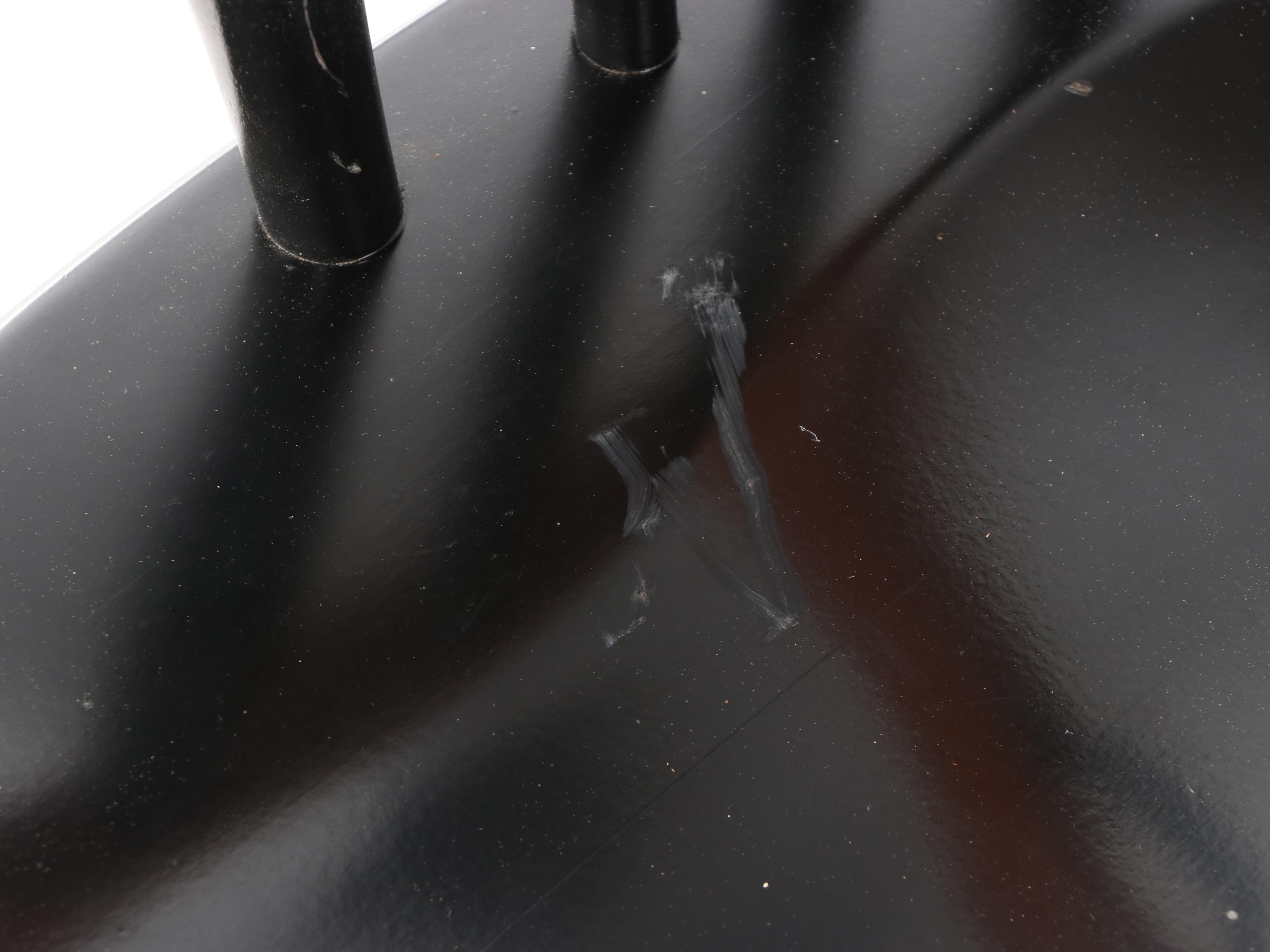 Standard Chair of Gardner Parcel-Ebonized and Gilt-Decorated Windsor Armchair