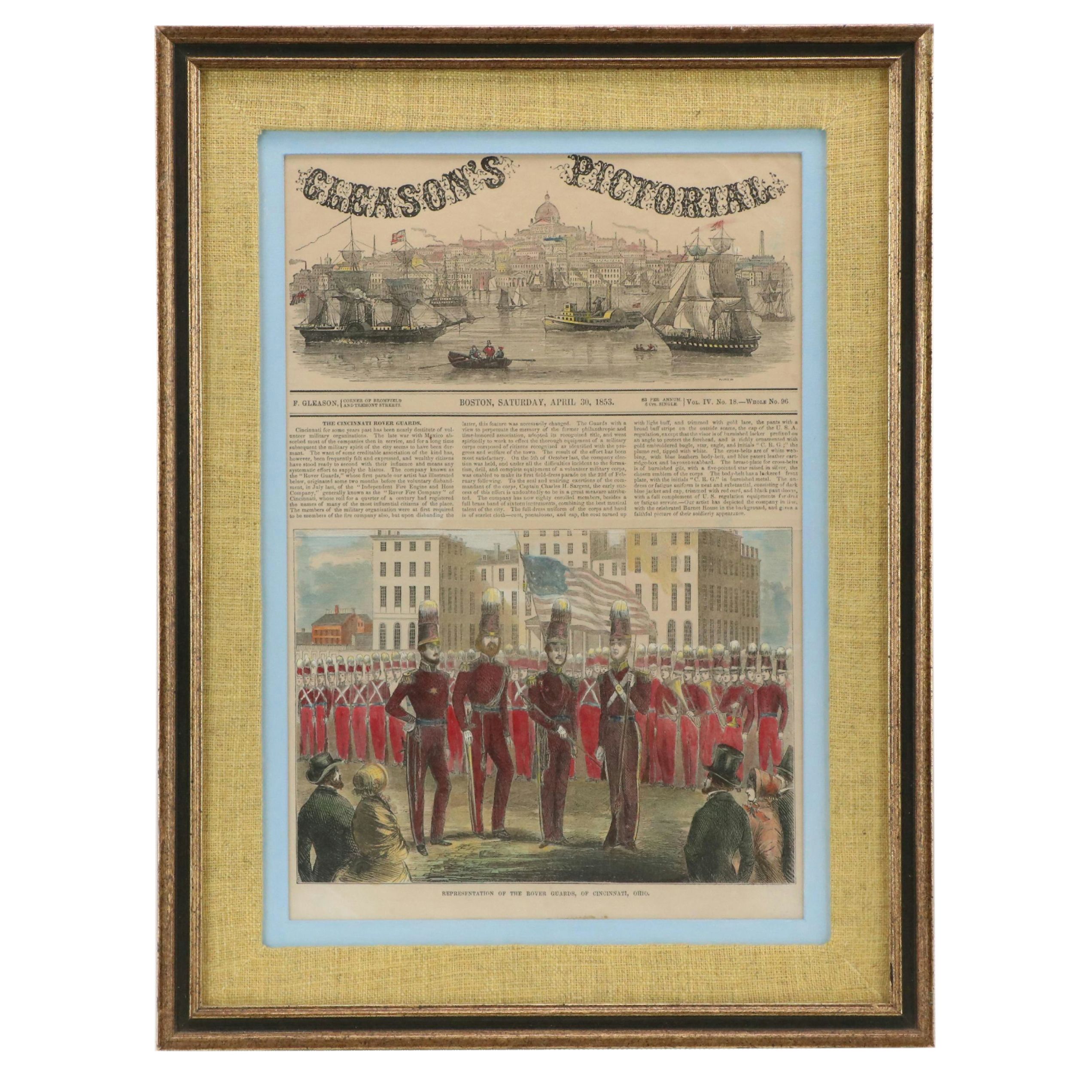 Cincinnati-Themed Story and Wood Engraving from "Gleason's Pictorial," 1853