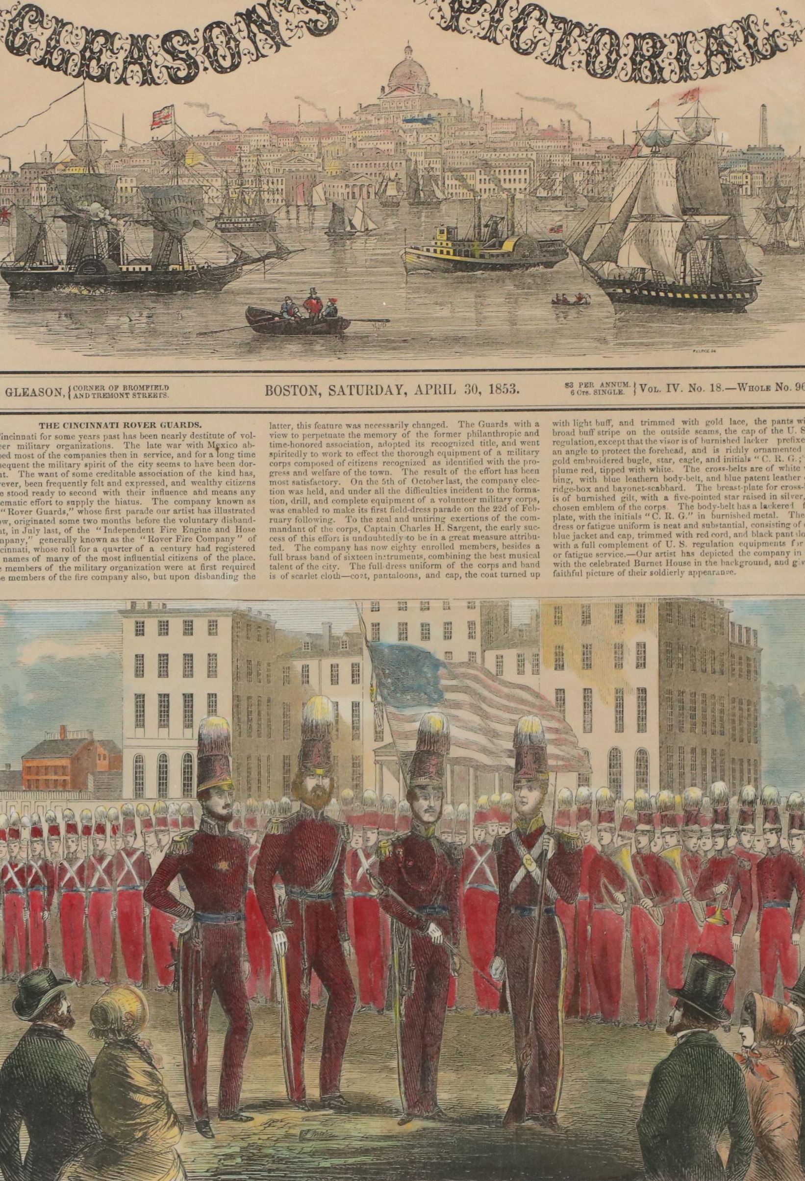 Cincinnati-Themed Story and Wood Engraving from "Gleason's Pictorial," 1853