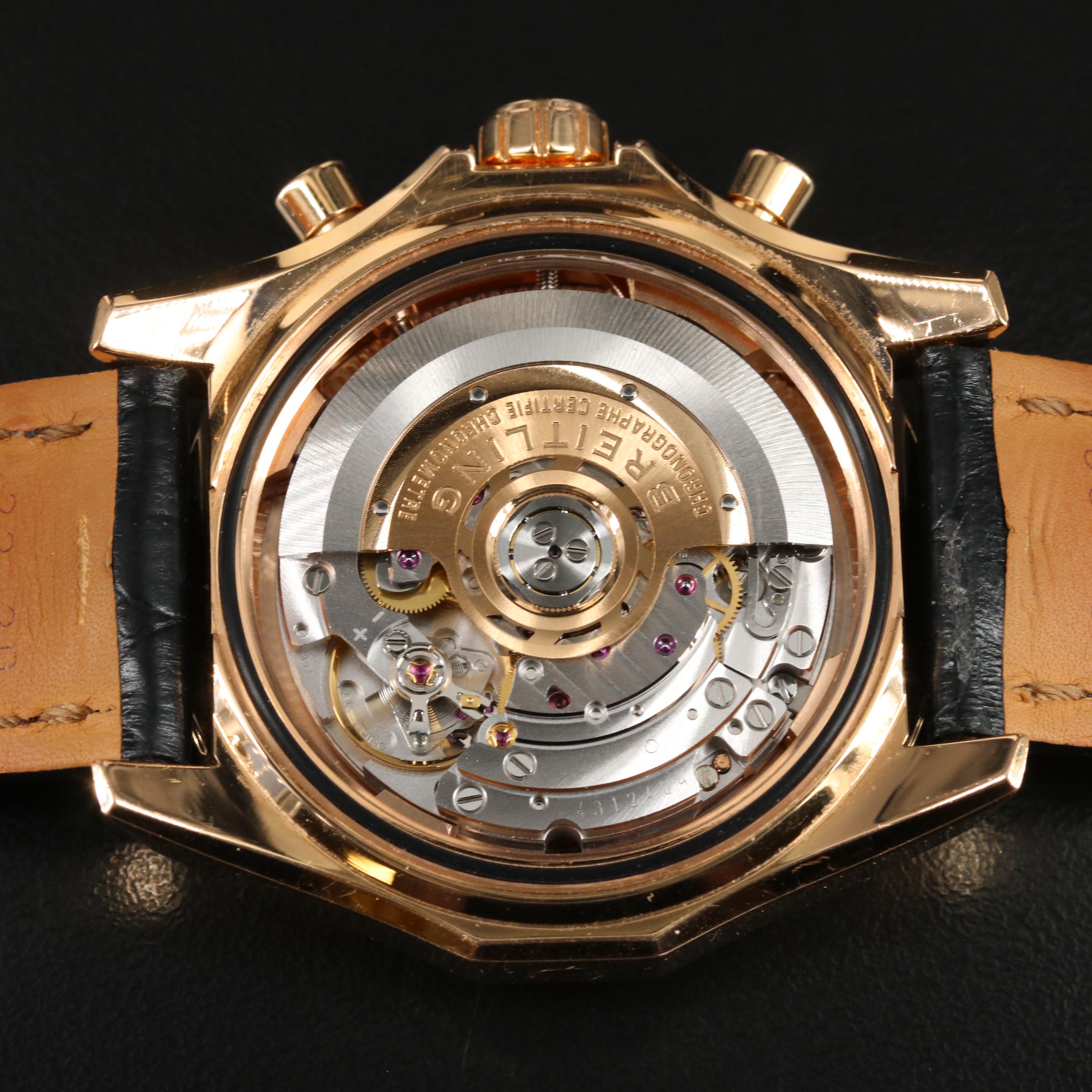 Breitling Bentley 18K Gold 44MM Chronograph Watch