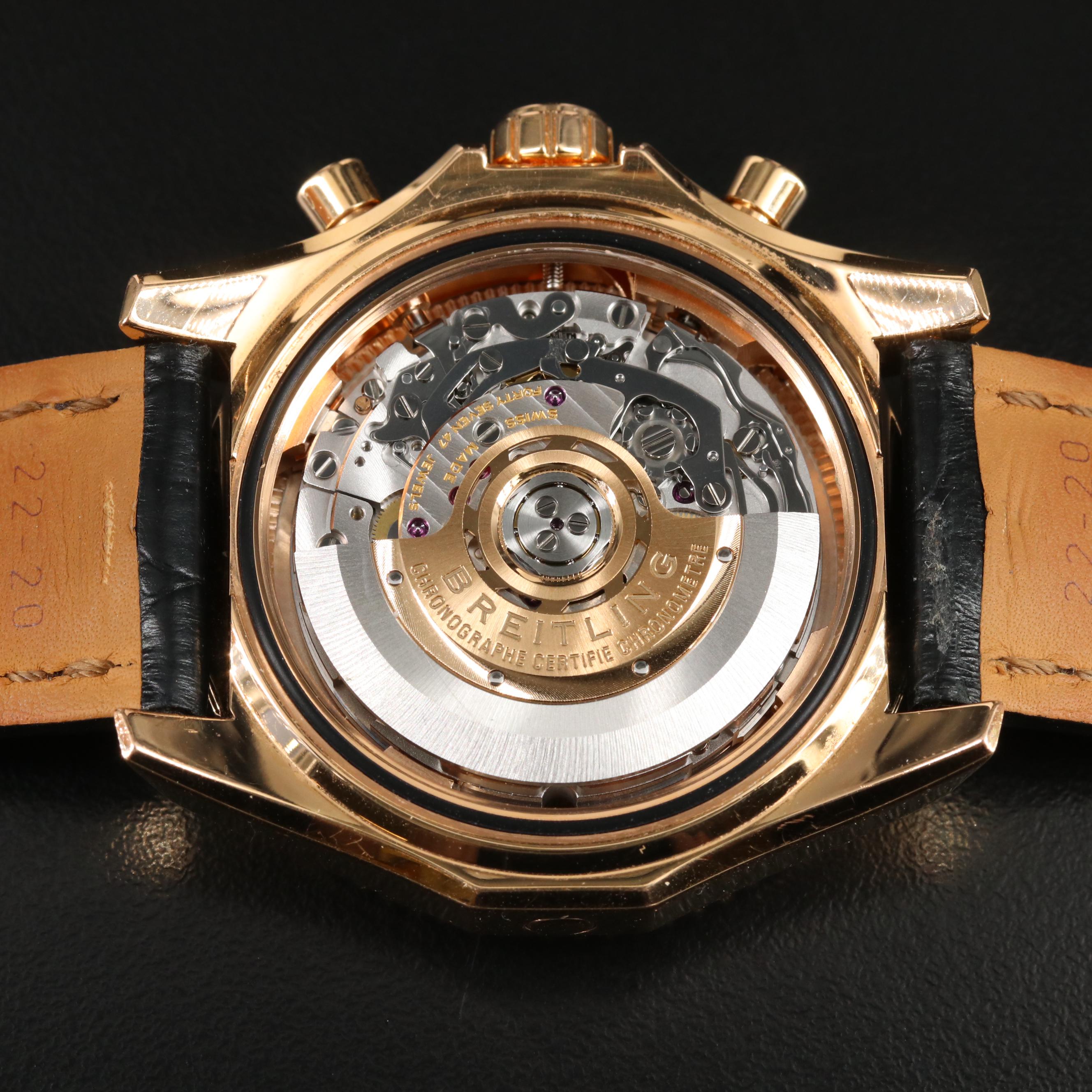 Breitling Bentley 18K Gold 44MM Chronograph Watch