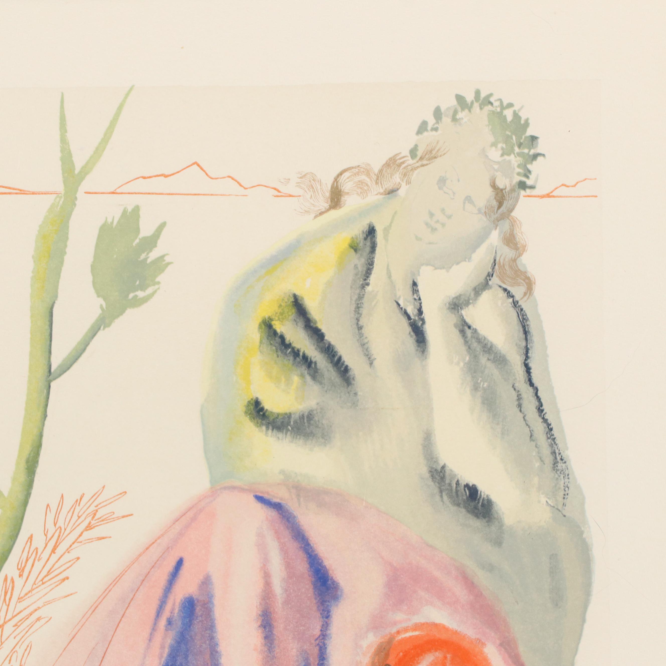 Salvador Dalí Wood Engraving "La Source," 1960 - 1964