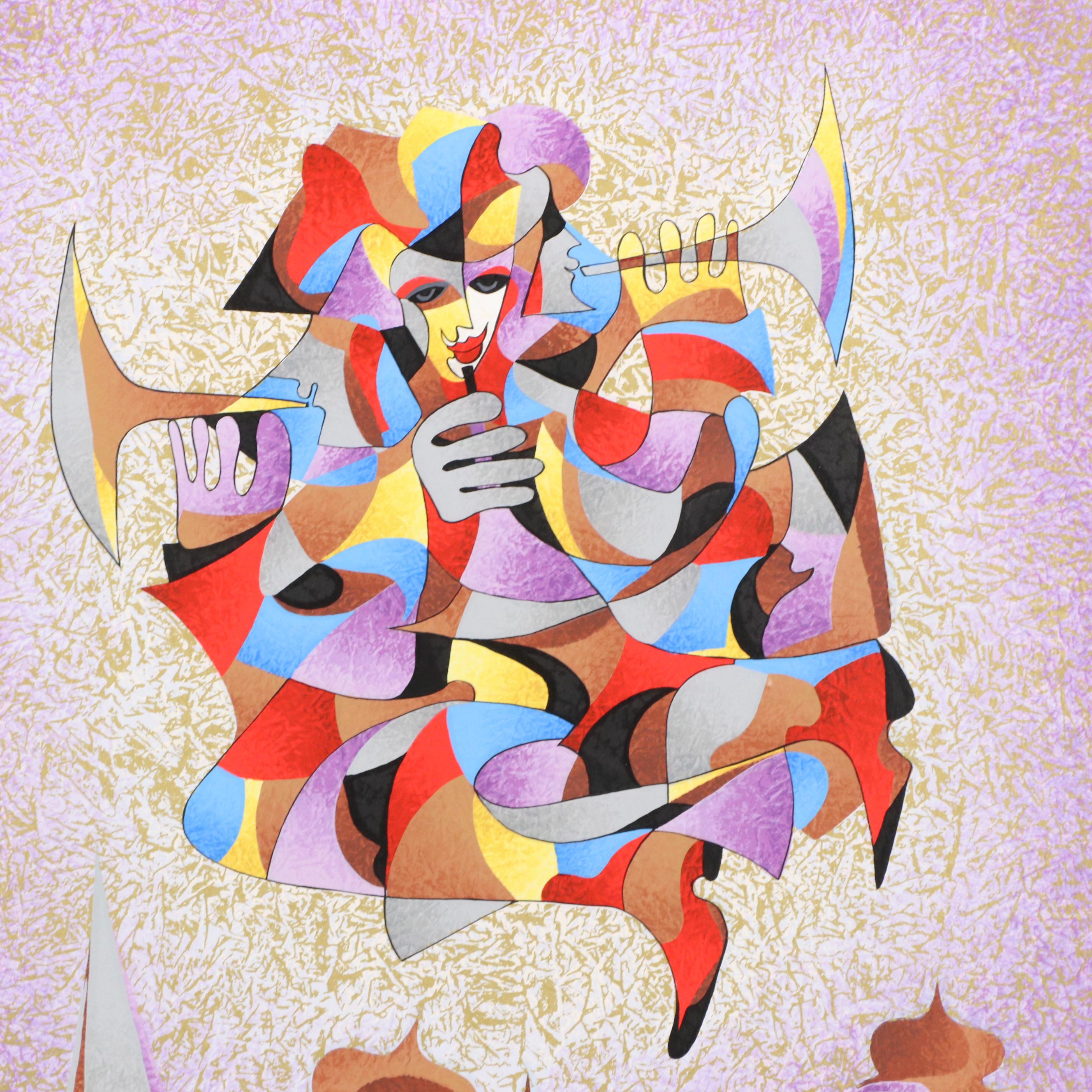 Anatole Krasnyansky Serigraph "Celebration"