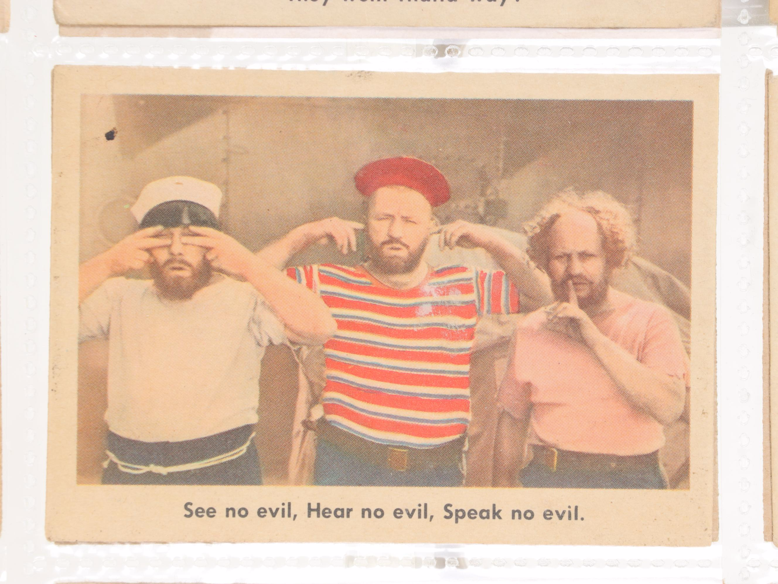 Three Stooges Trading Cards, 1959