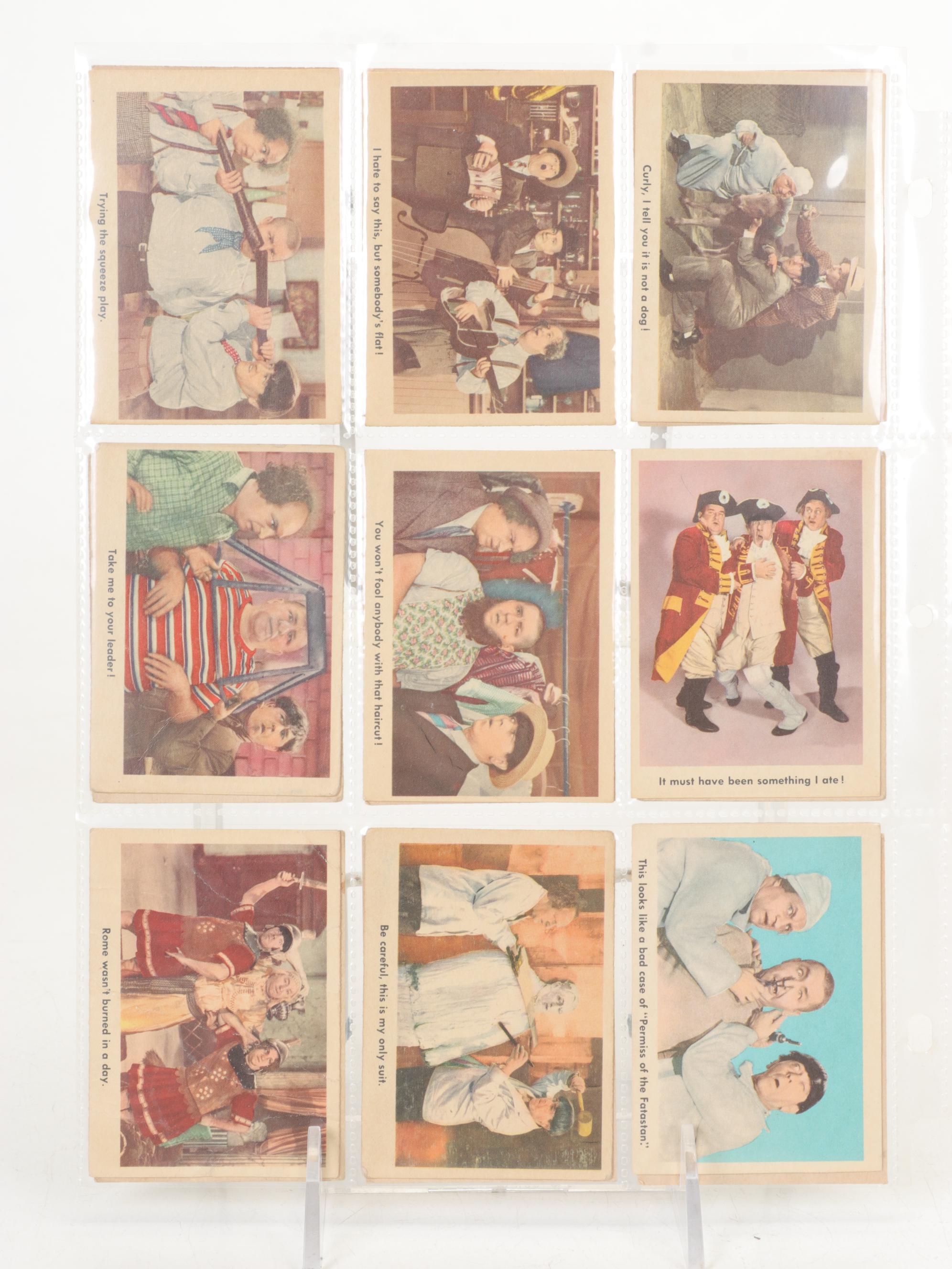 Three Stooges Trading Cards, 1959