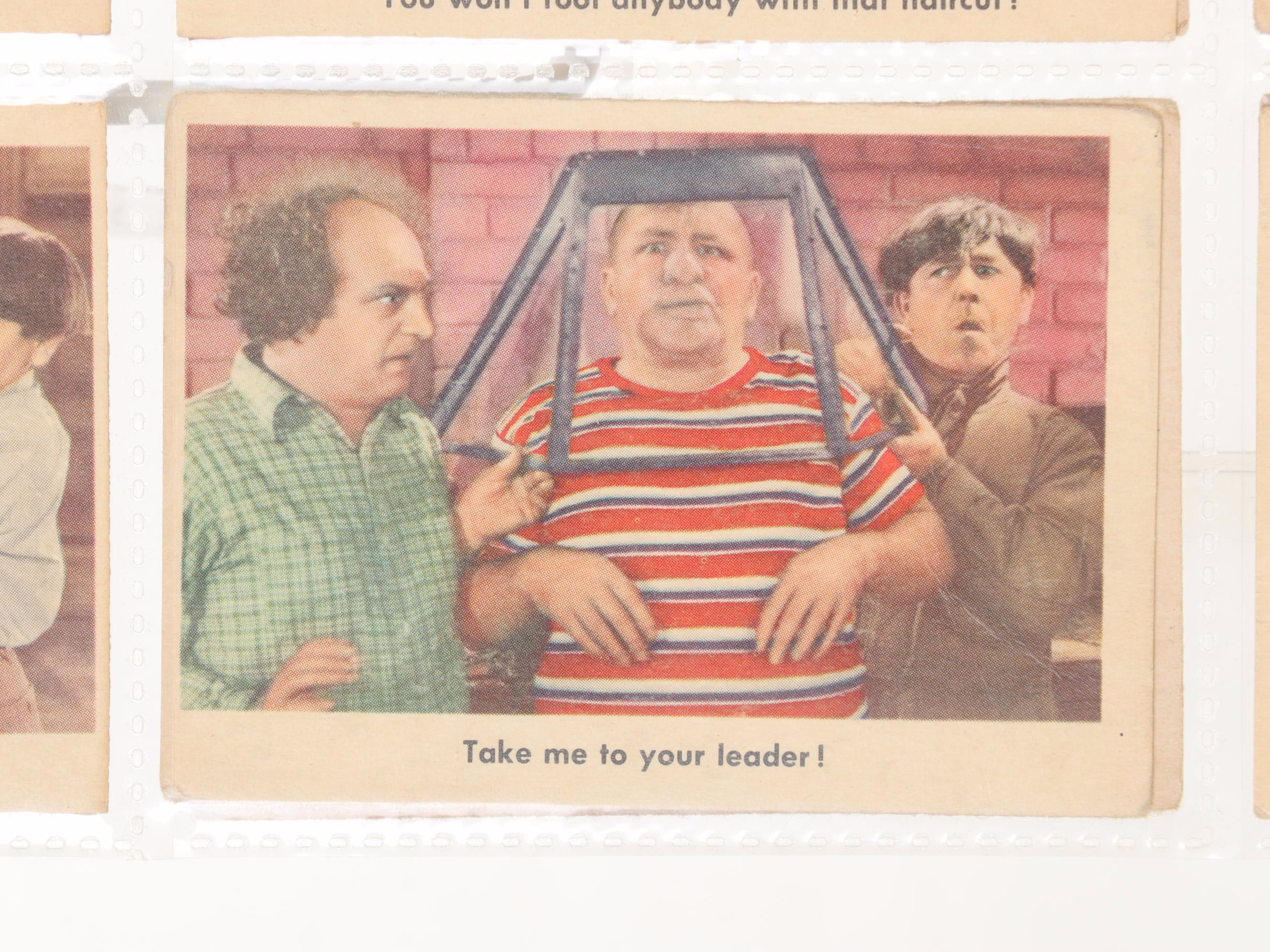 Three Stooges Trading Cards, 1959