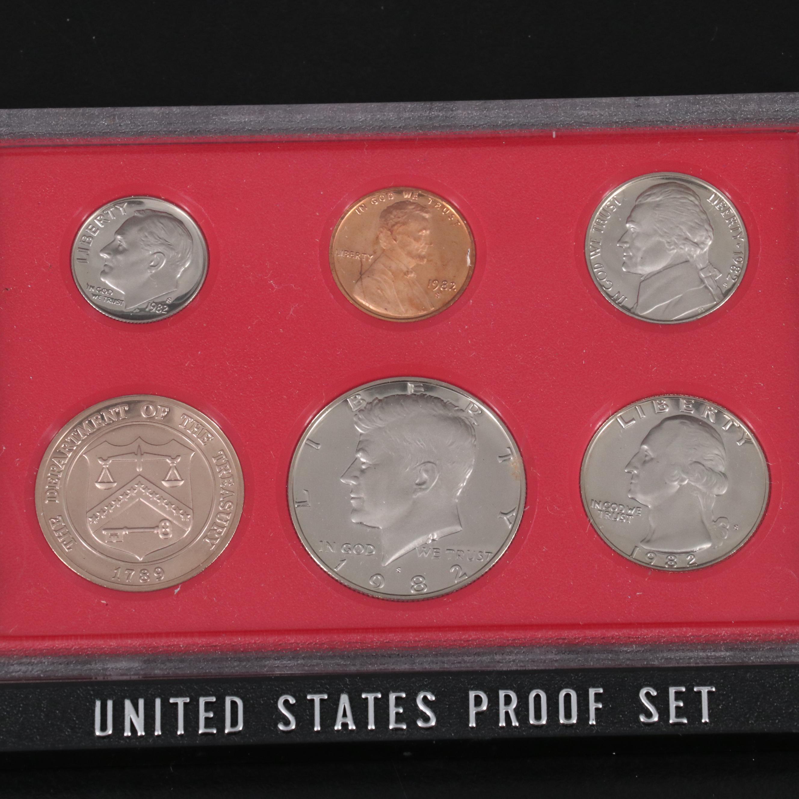 Twenty-One Black Box U.S. Mint Proof Sets