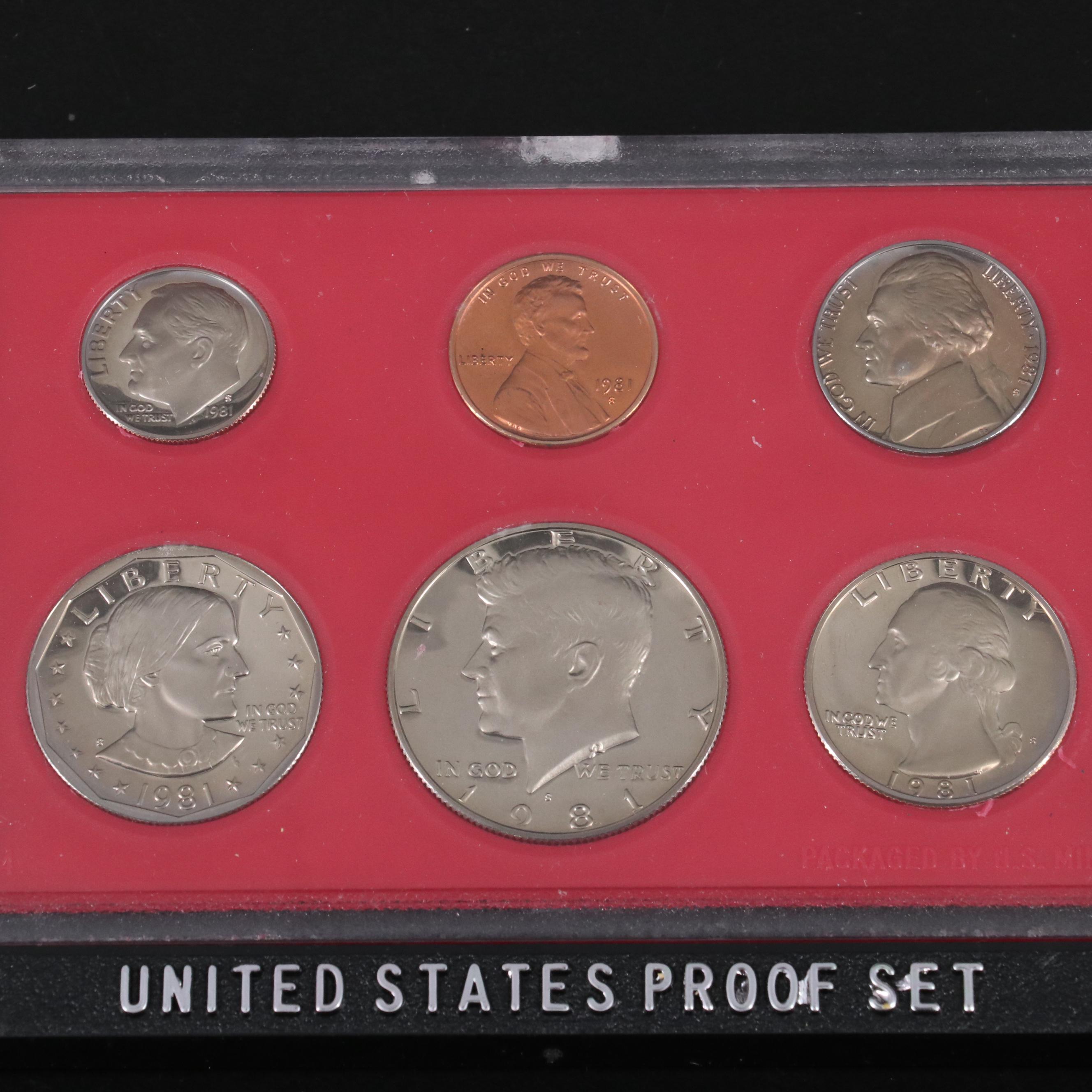 Twenty-One Black Box U.S. Mint Proof Sets